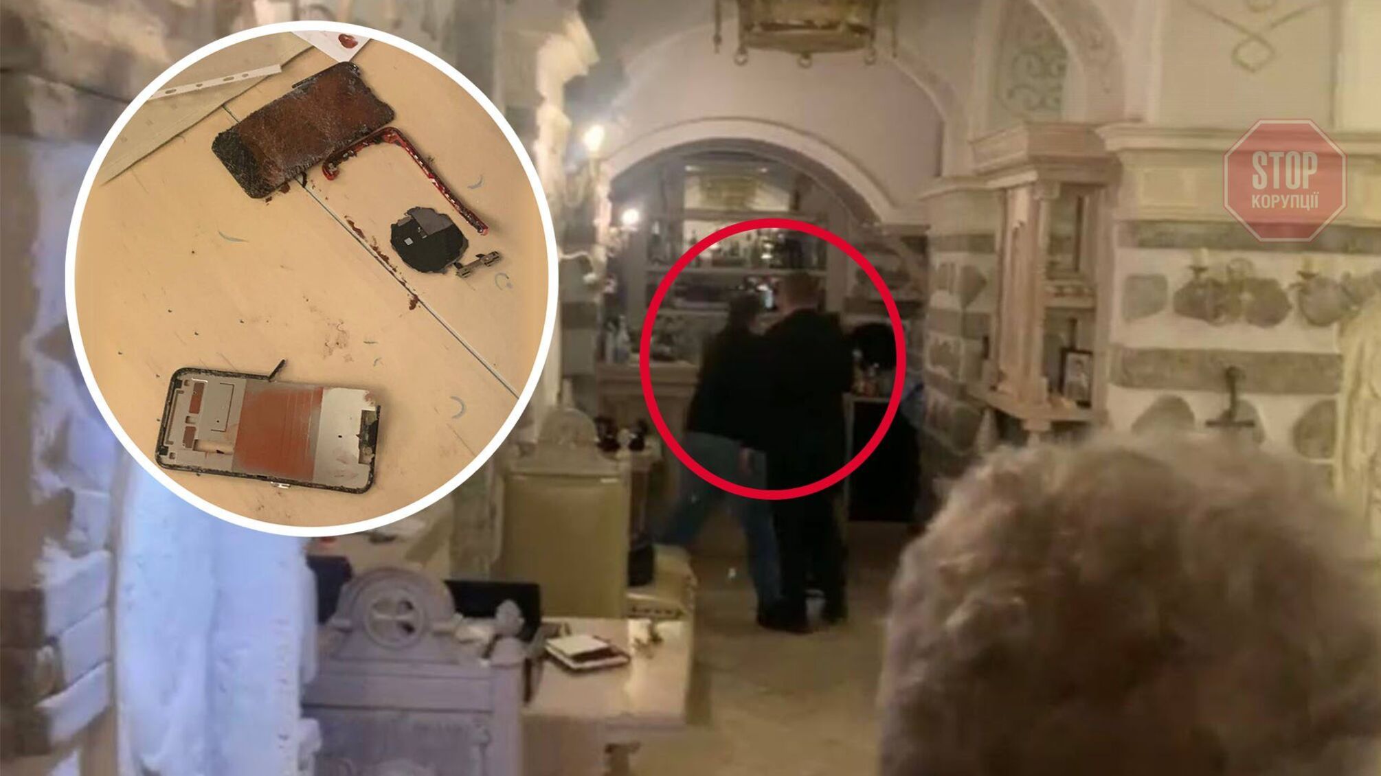 В киевском ресторане избили журналиста «СтопКора»: телефон, камера и микрофон – тоже уничтожены (видео)