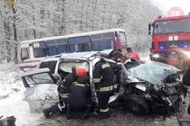 На Львівщині сталася ДТП з рейсовим автобусом, є постраждалі (фото)