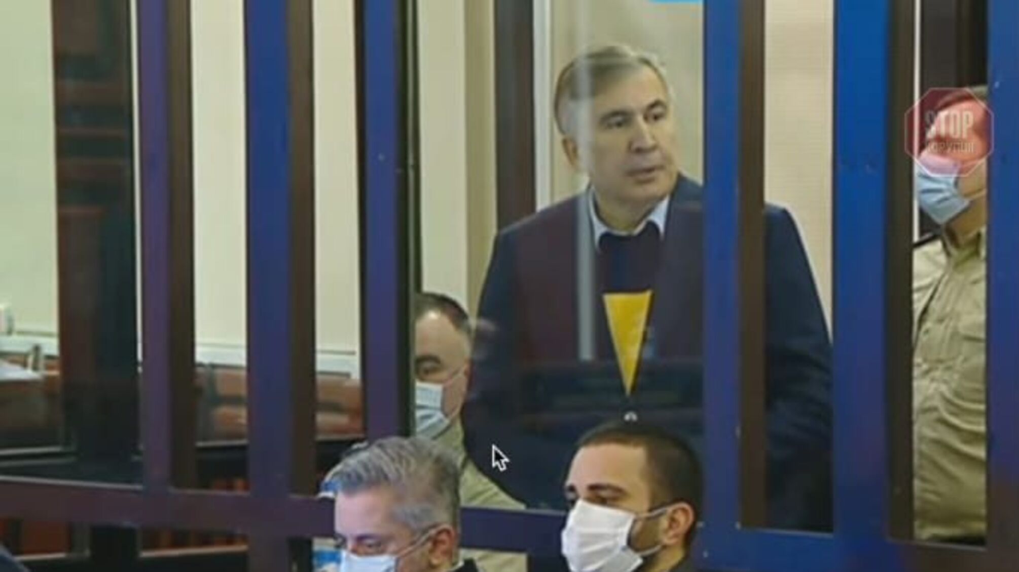Саакашвили на суде в Грузии обратился к украинцам (видео)