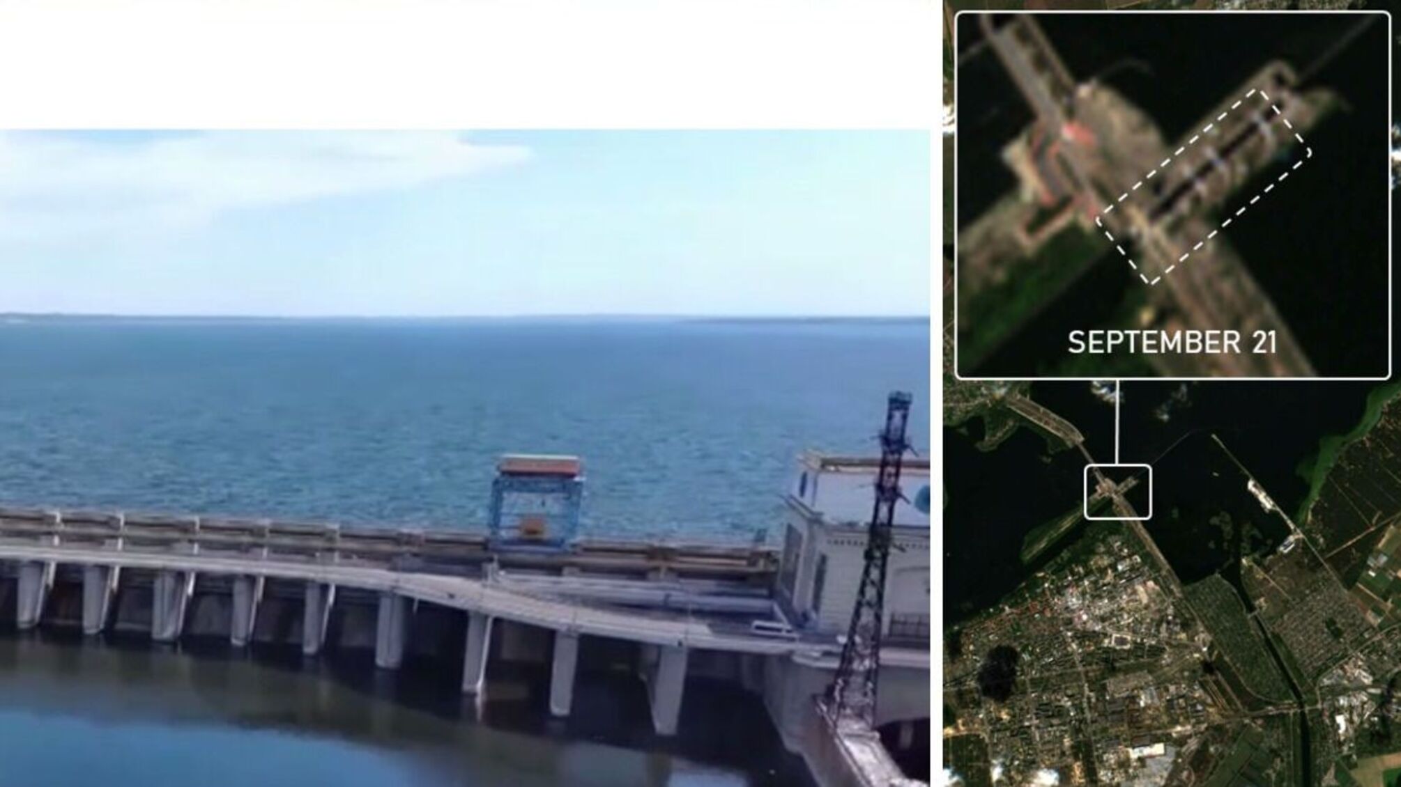 Пророссийские пропагандисты 'отремонтировали' Каховский мост для телесюжета (видео)