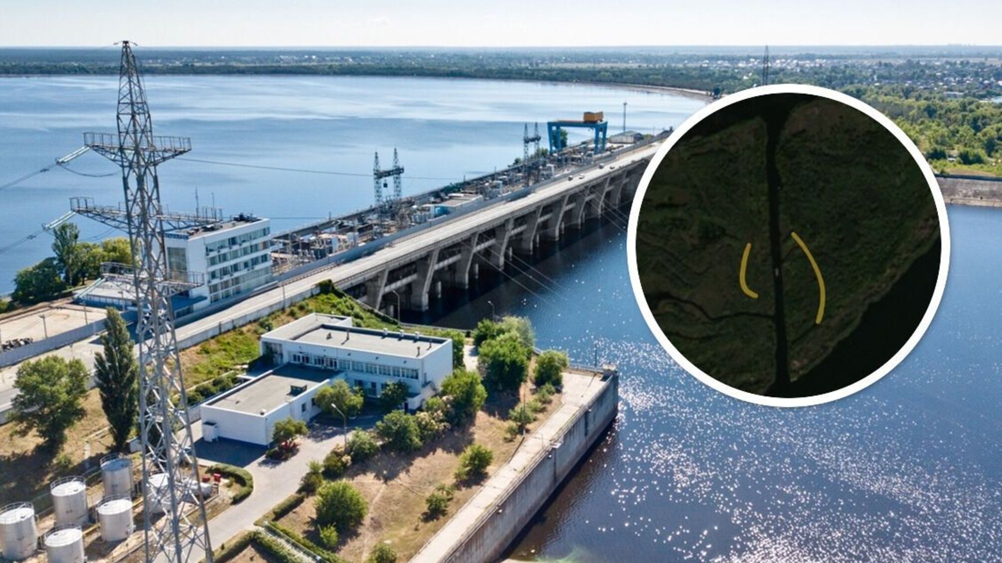 Супутник 'упіймав' пором окупантів біля Нової Каховки