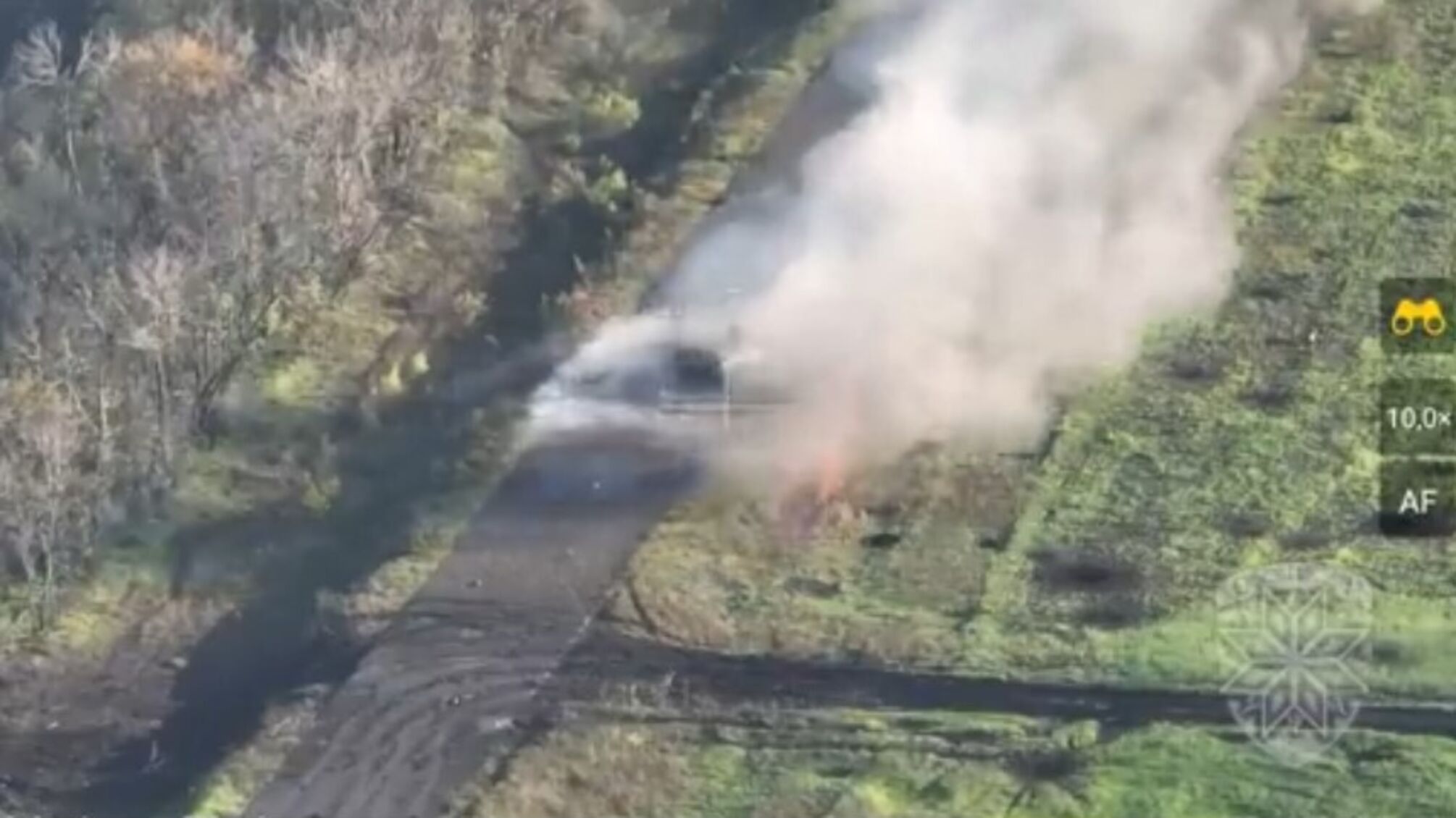 танк подорван