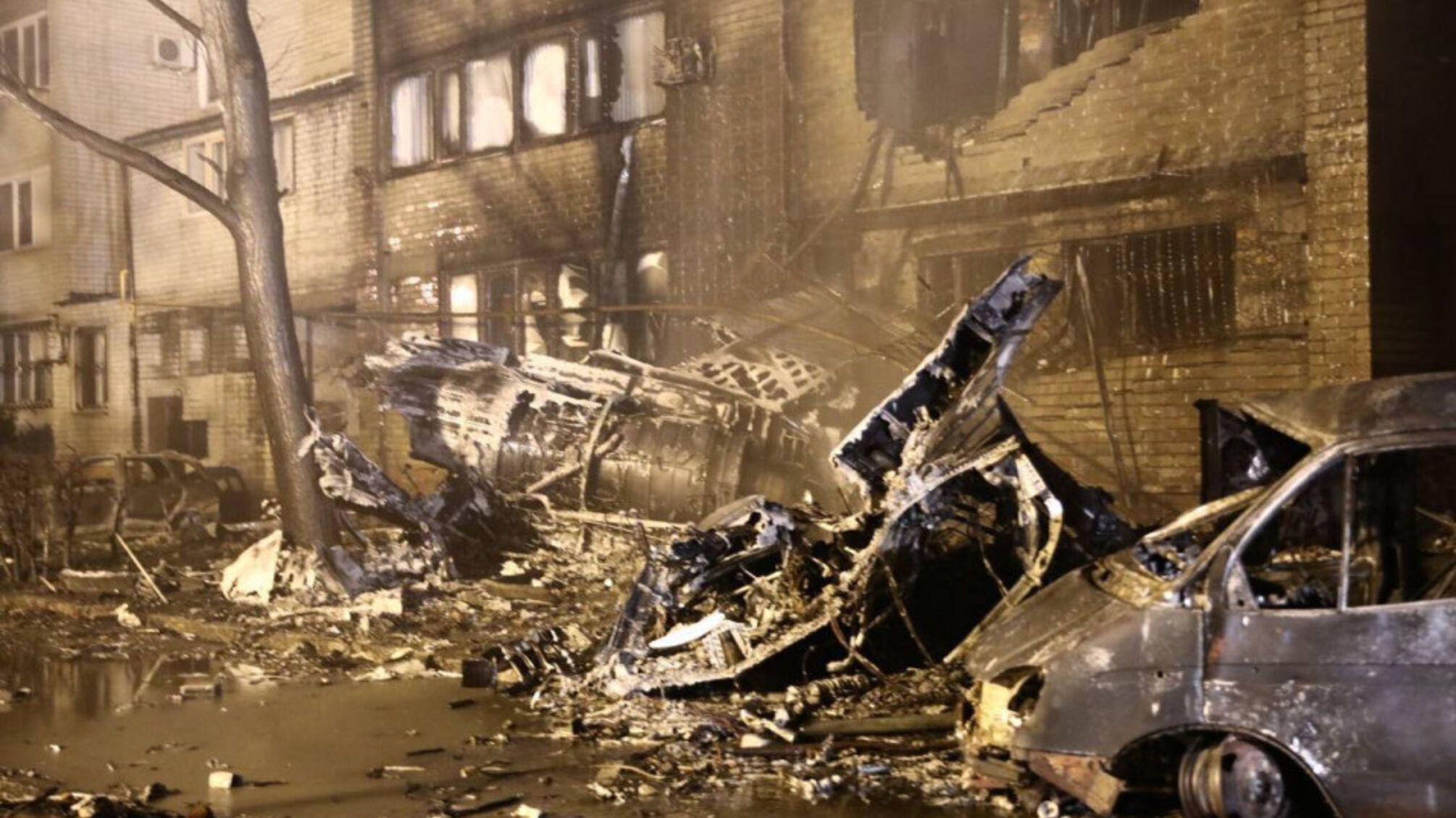 В сети появилось видео сгоревшего дома в Ейске