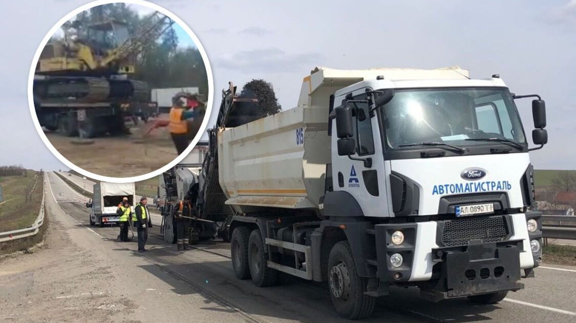 Главный подрядчик 'Большого Строительства' был обвинен в краже экскаватора - момент буксировки попал на видео