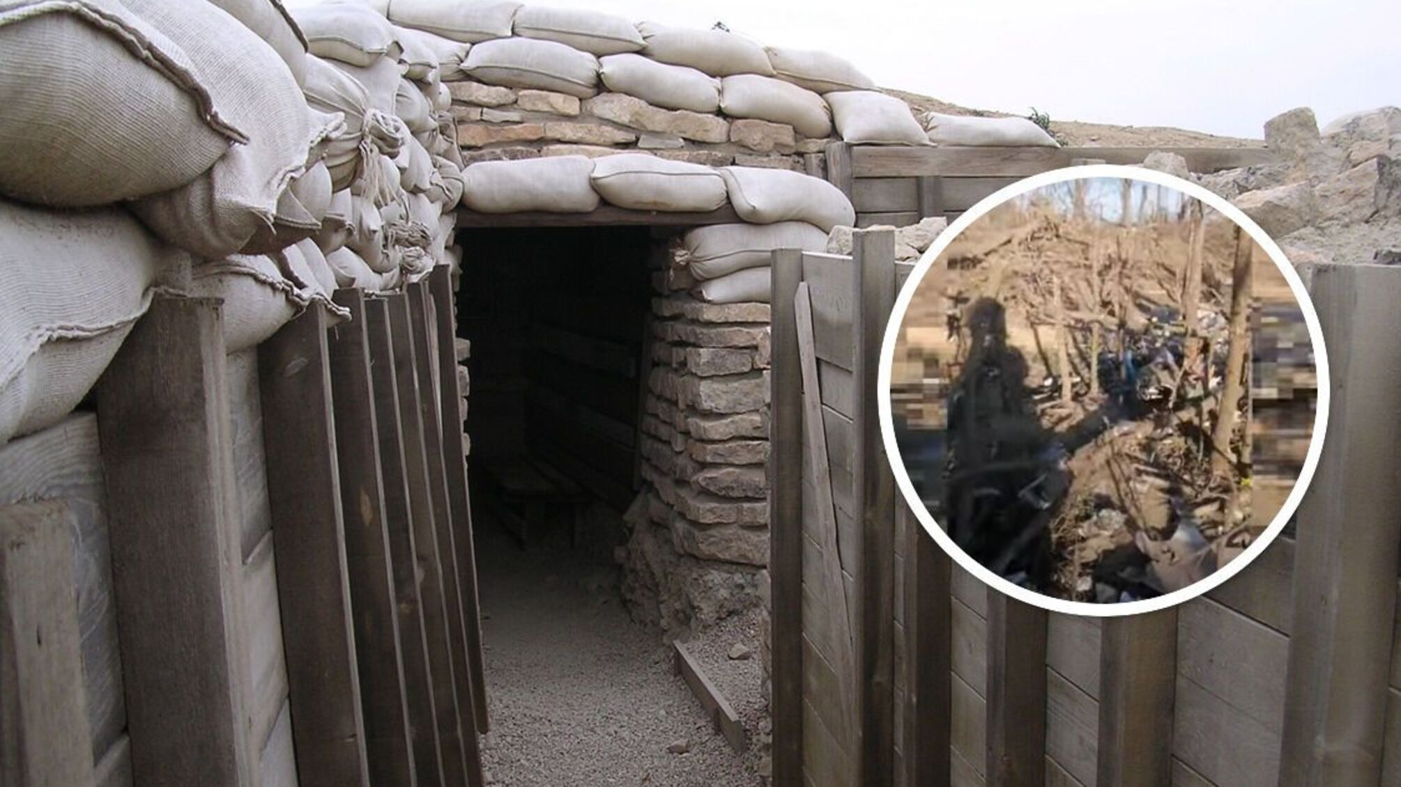 блиндаж армии рф в Херсонской области