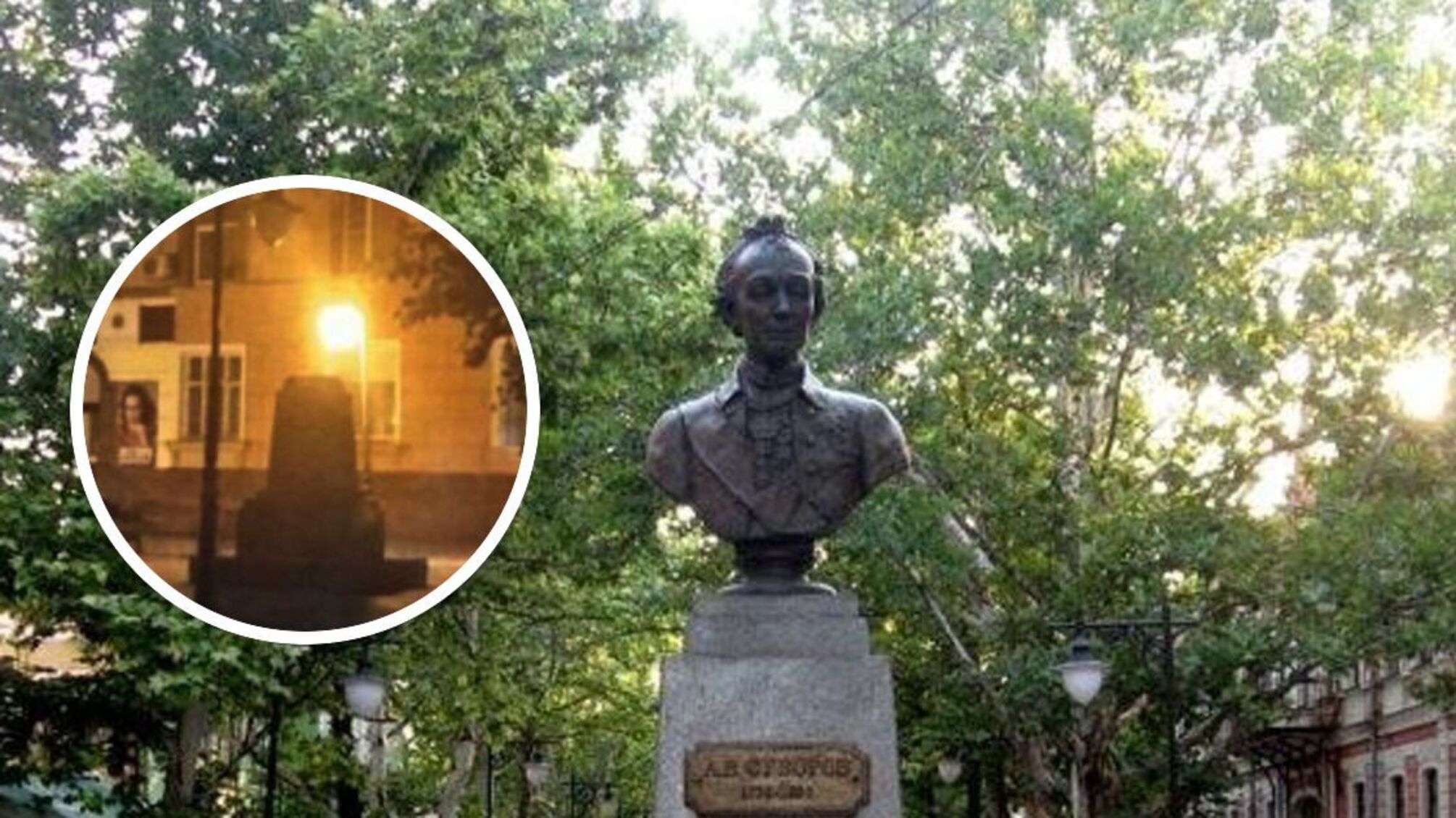 У Херсоні окупанти вкрали пам'ятник російському полководцю Суворову (фото)