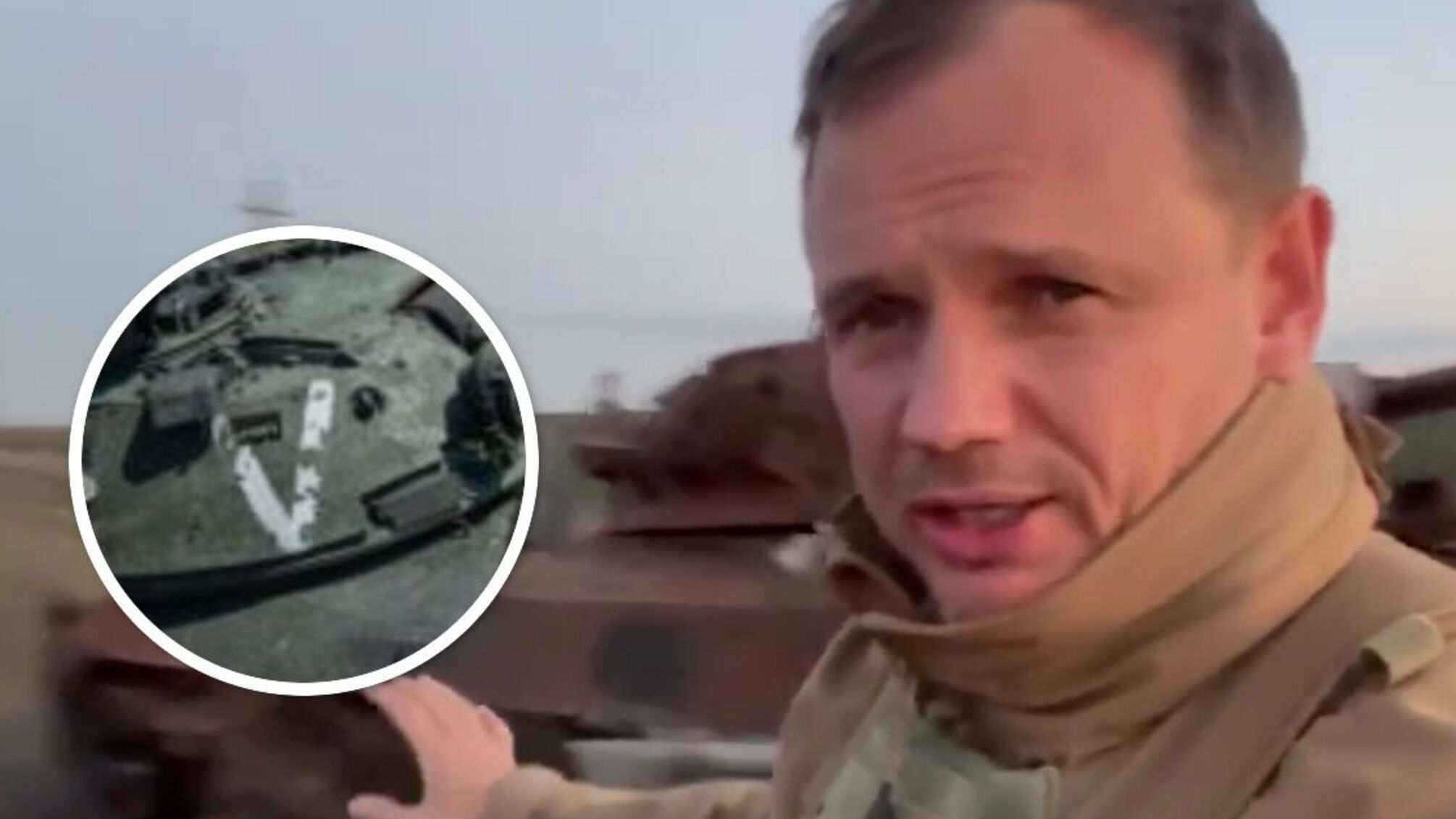 Гауляйтер Стремоусов записал видео возле 'уничтоженной БМП украинцев': оказалось, что это российская техника (видео)