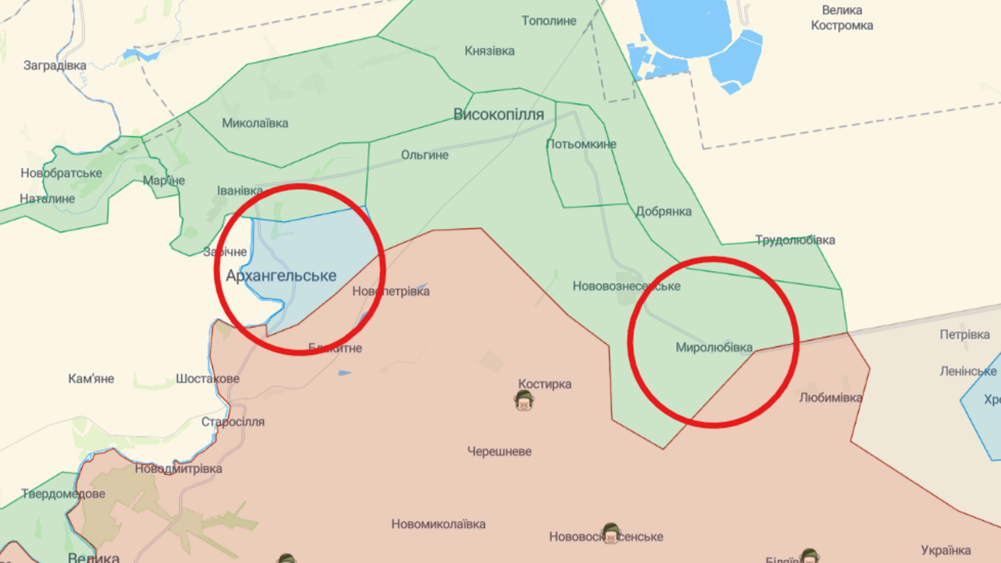 Херсонщина освобожденные села