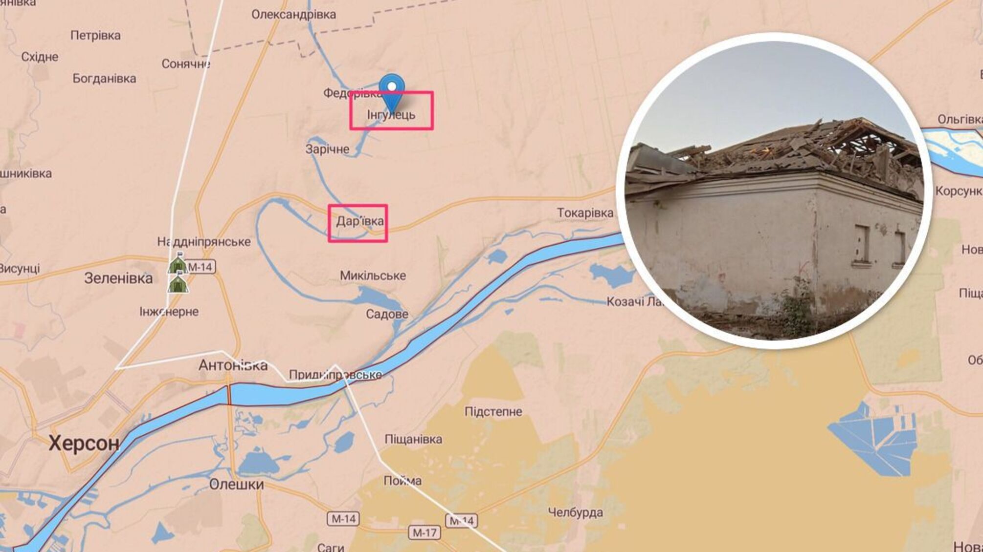 Уничтожена казарма оккупантов на Ингульце