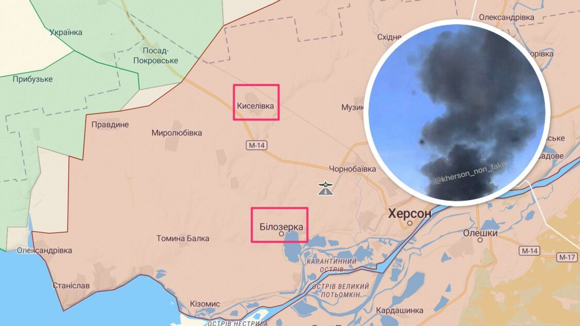 Під Херсоном було гучно