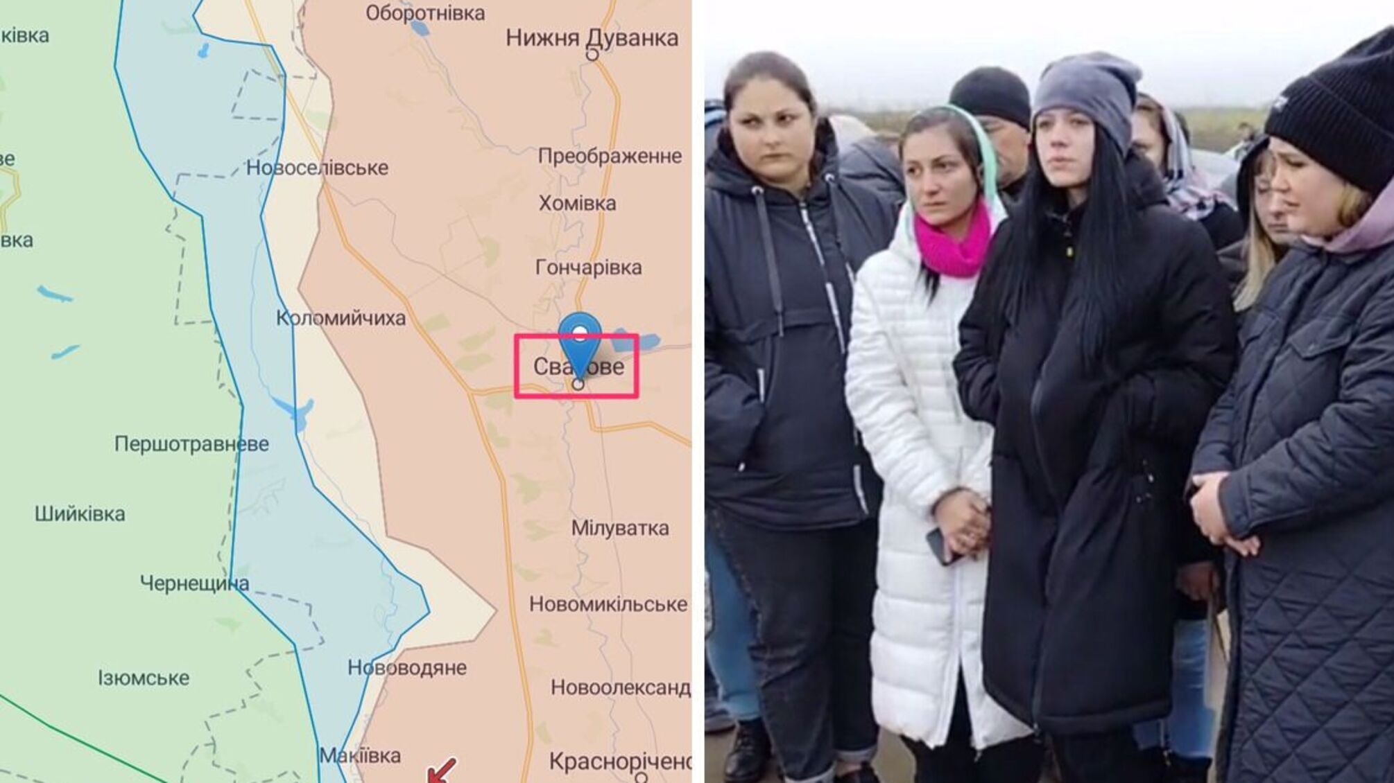 У Курську жіночий бунт: вимагають забрати 'мобіків' з-під Сватового (відео)