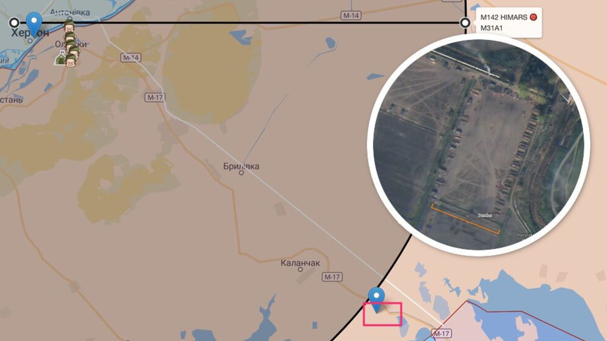 Нову базу росіян виявили поблизу Гаврилівки Другої на півдні Херсонщини