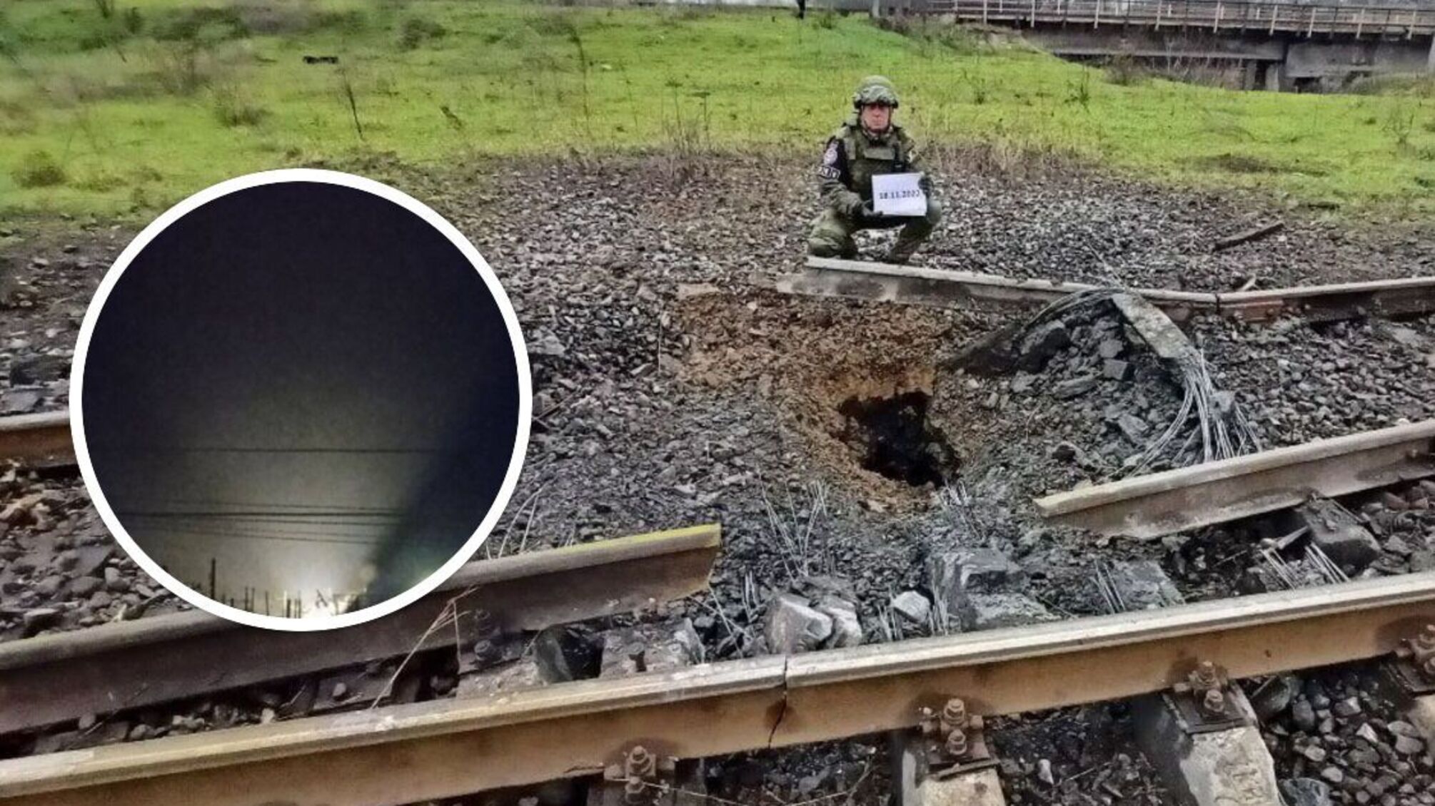 ВСУ ударили по железной дороге в Иловайске: опубликованы кадры с места прилета (фото)