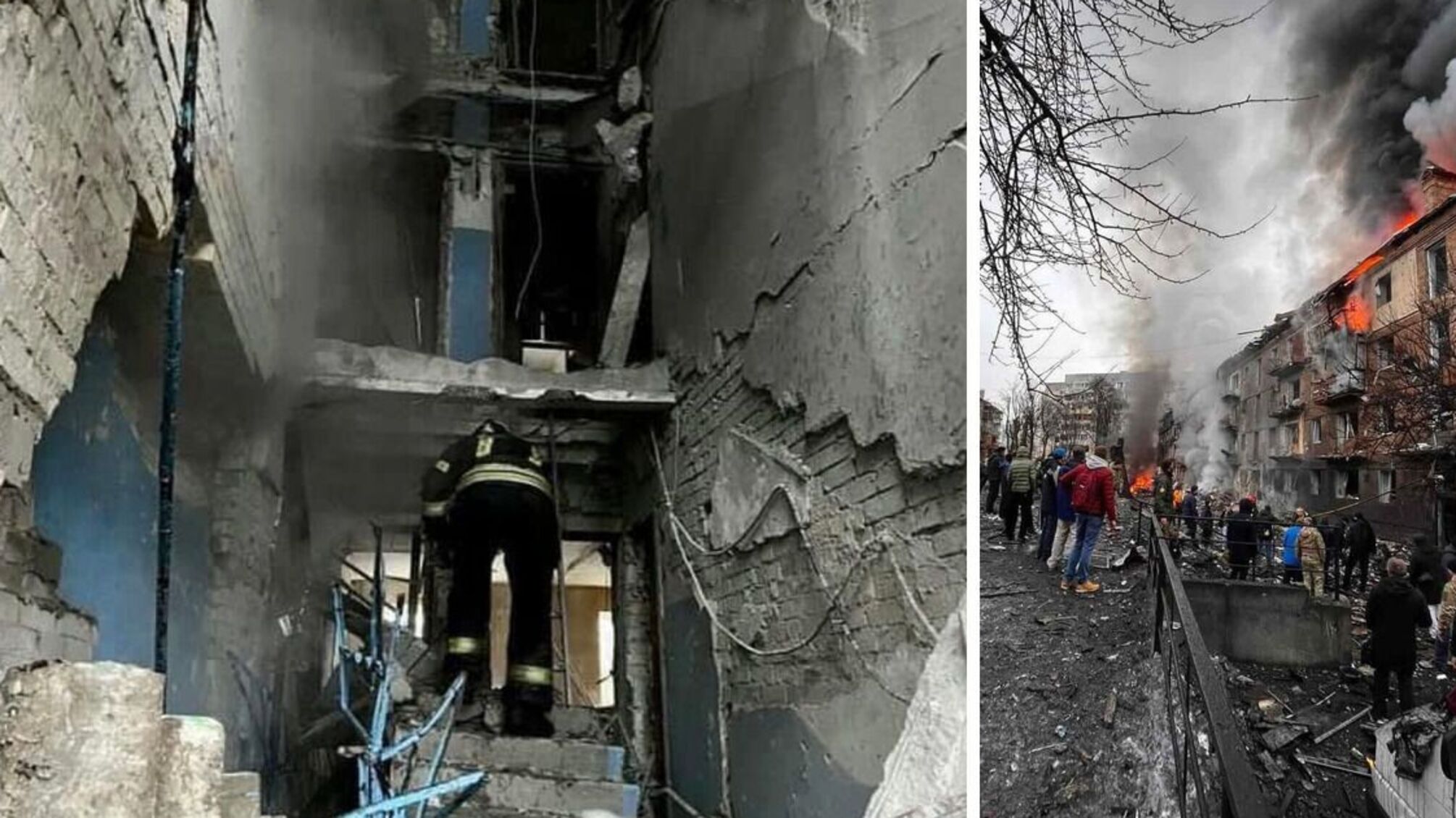 Последствия ракетного удара в Вышгороде: 8 погибших, 4 дома разрушены до основания (фото)