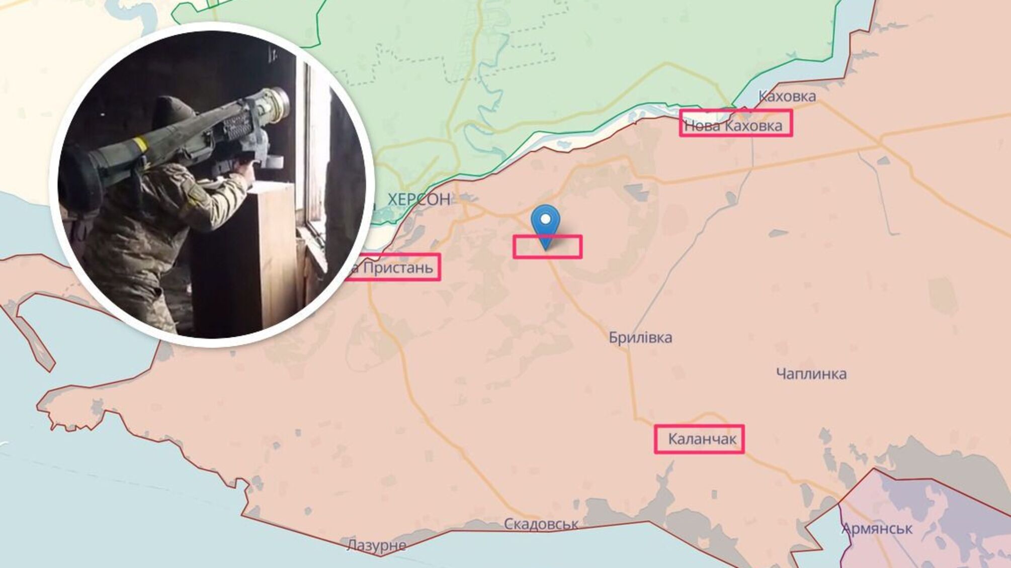 ЗСУ накрили позиції ворога на лівобережжі Херсонщини