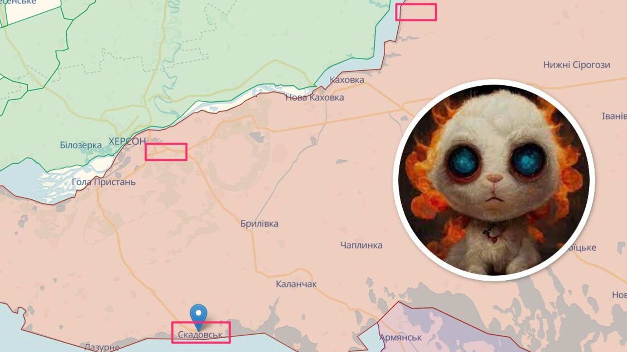 В Херсонской области 'хлопок'