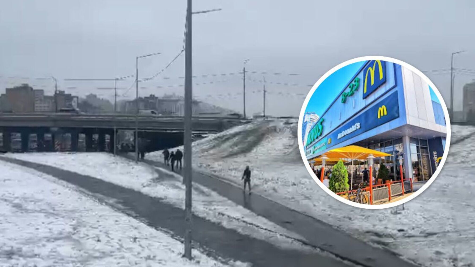 Титушки и забор: киевляне выступают против застройки склона возле метро 'Позняки'