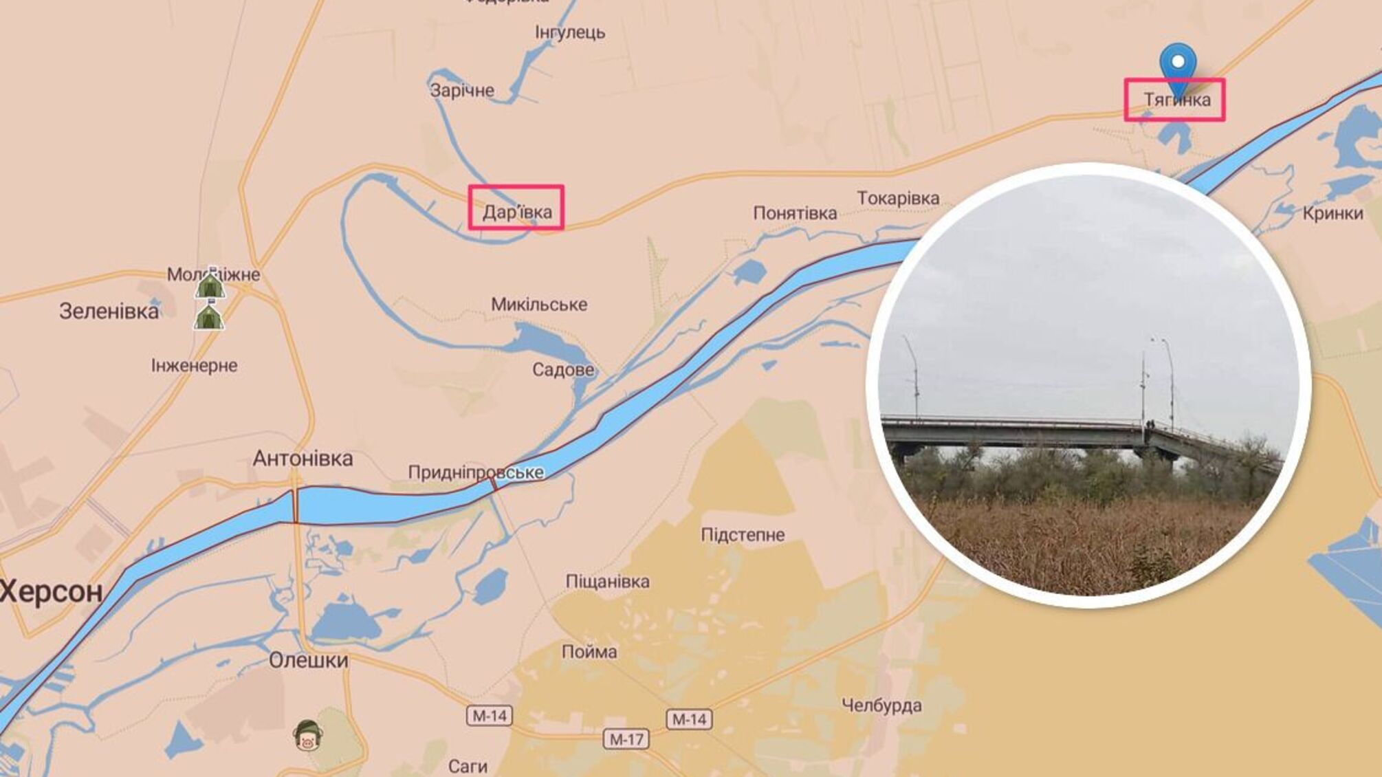 Окупанти підривають за собою мости на Херсонщині?