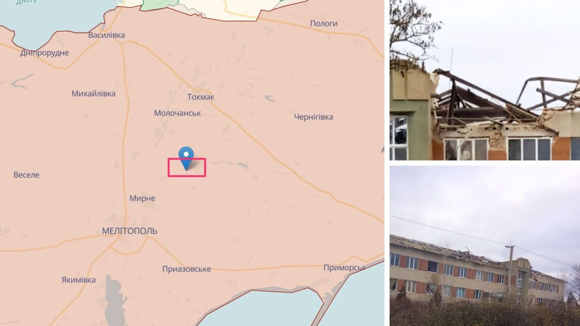 Следы крови и сорванная крыша: ВСУ 'накрыли' базу оккупантов под Мелитополем (фото)