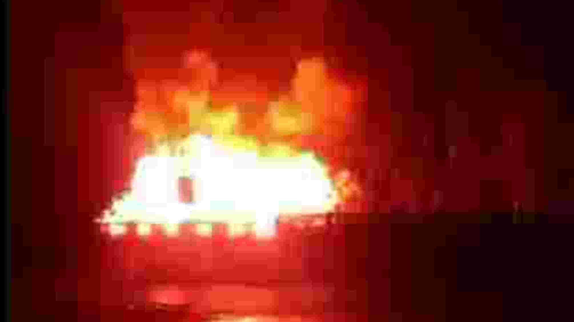 Поджог казармы в Крыму