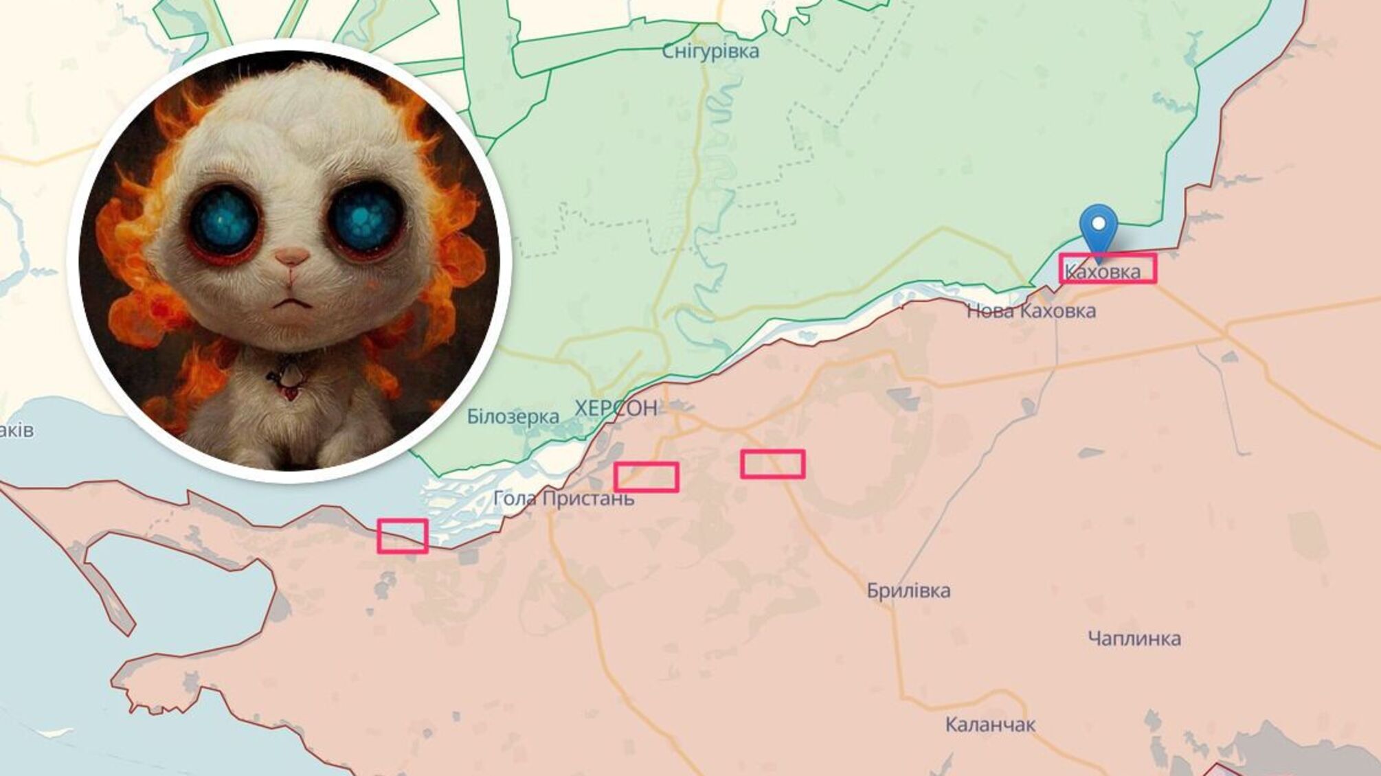 'Хлопок' на левобережье Херсонской области