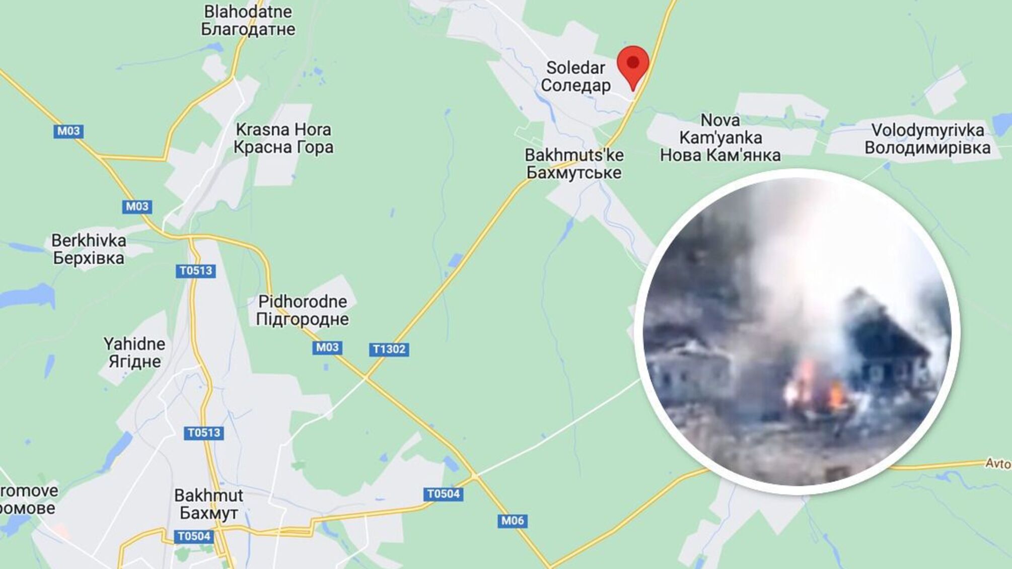 Мінус ворожий склад в Соледарі на Донеччині