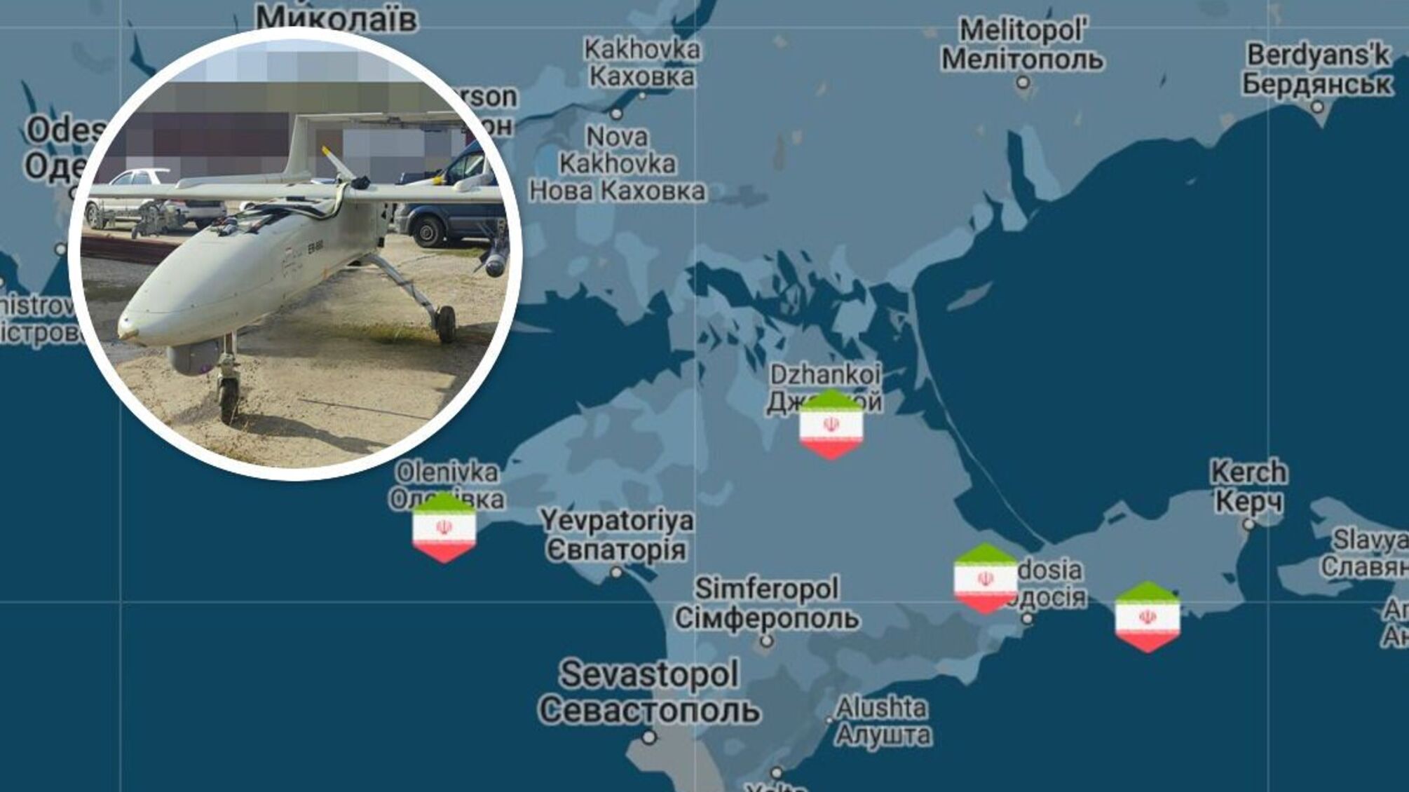 Оккупанты завезли в Крым партию иранских дронов Mohajer-6, – 'Инфосопротивление'