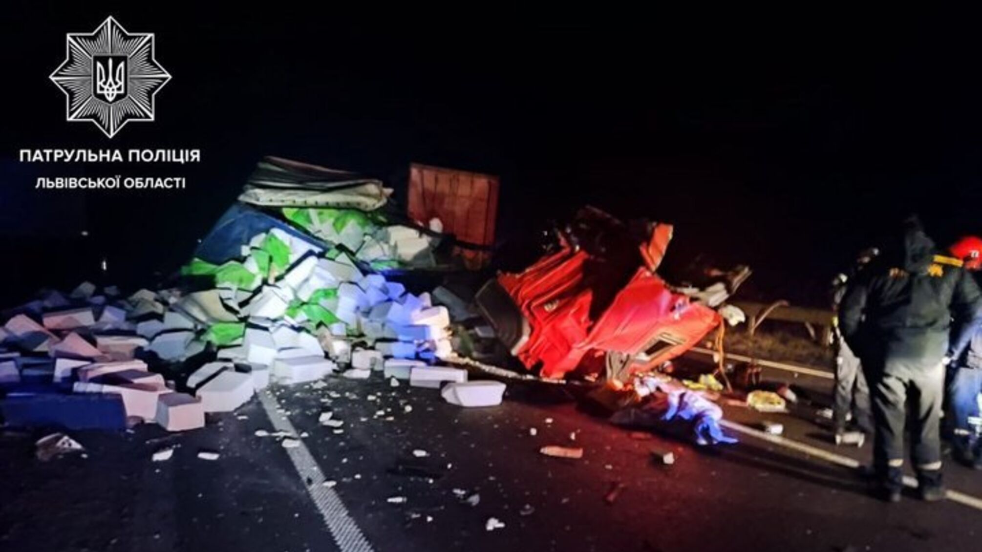 В аварию на трассе Киев-Чоп попали два грузовика