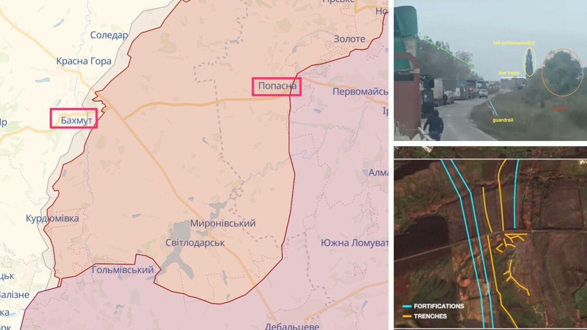 Від Бахмуту до Попасної: окупанти зводять нову лінію оборони на кордоні 'ДНР' та 'ЛНР' (знімки)
