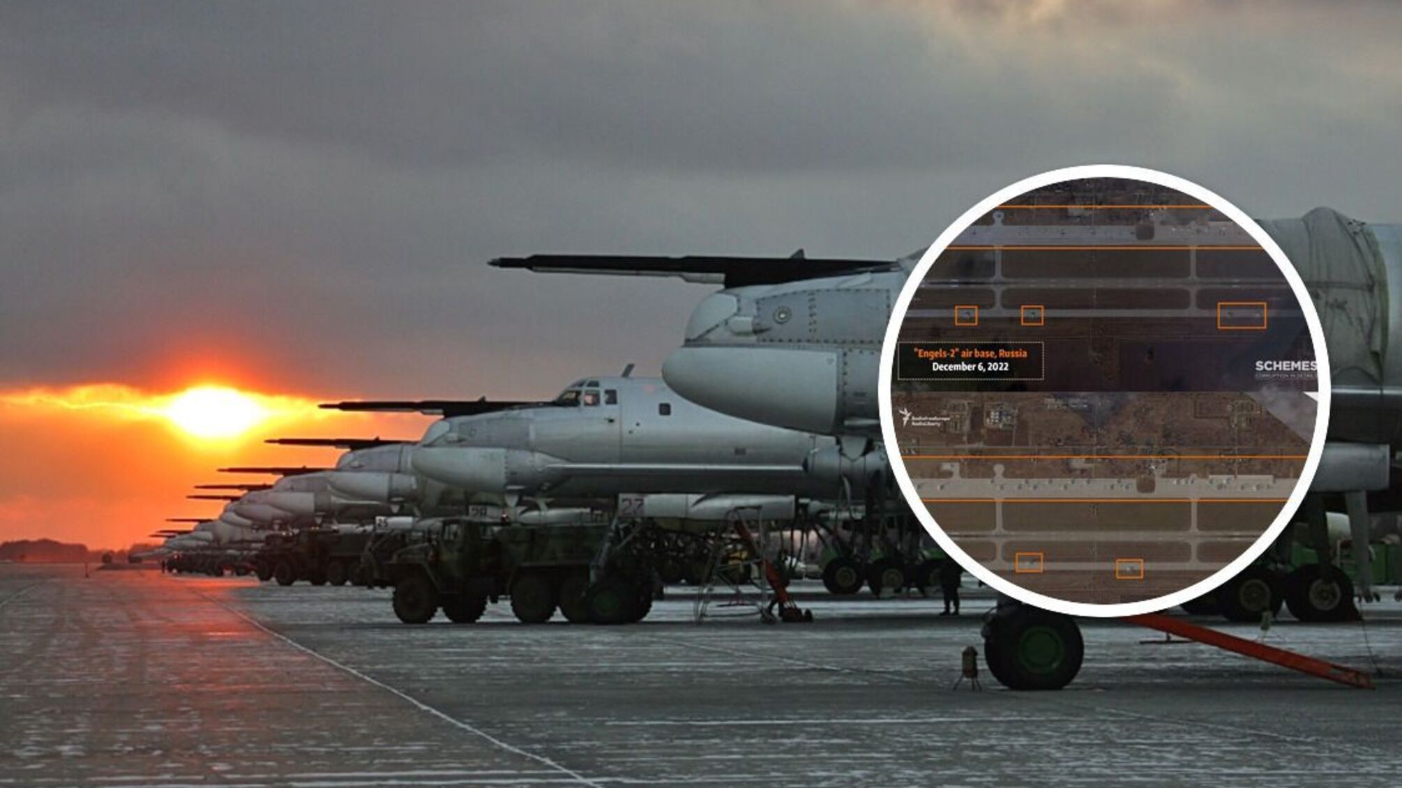 Новые фото авиабазы в Энгельсе: у Ту-95 погрызен нос, часть самолетов - 'мертвые'