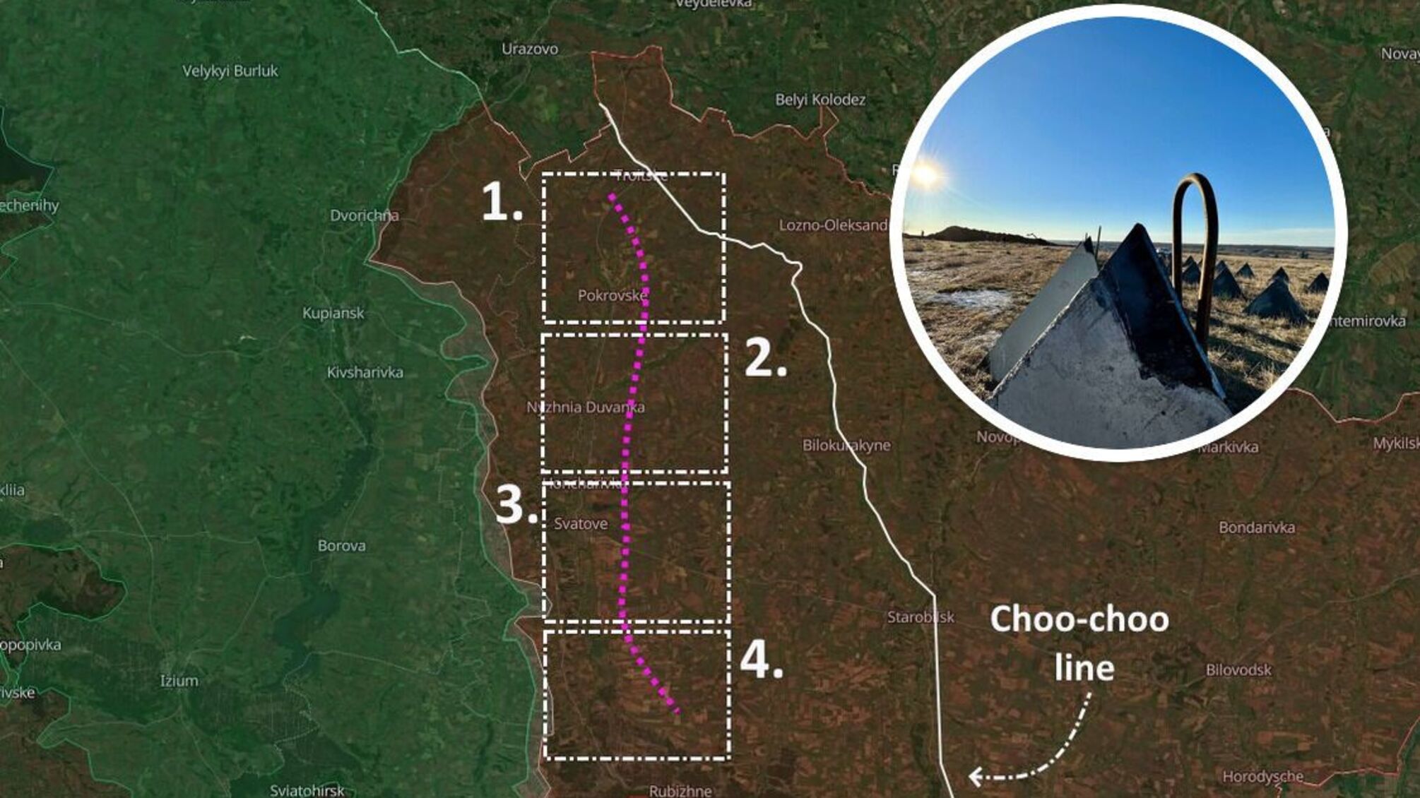 Російські укріплення на Луганщині почали розвалюватись
