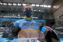 ''Нет войне в Украине'': украинский спортсмен Гераскевич на Олимпиаде устроил молчаливый протест