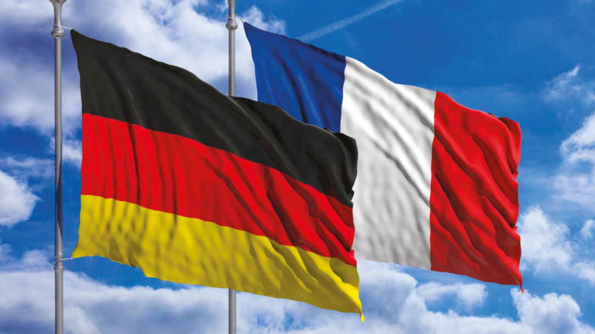 флаги Германии и Франции
