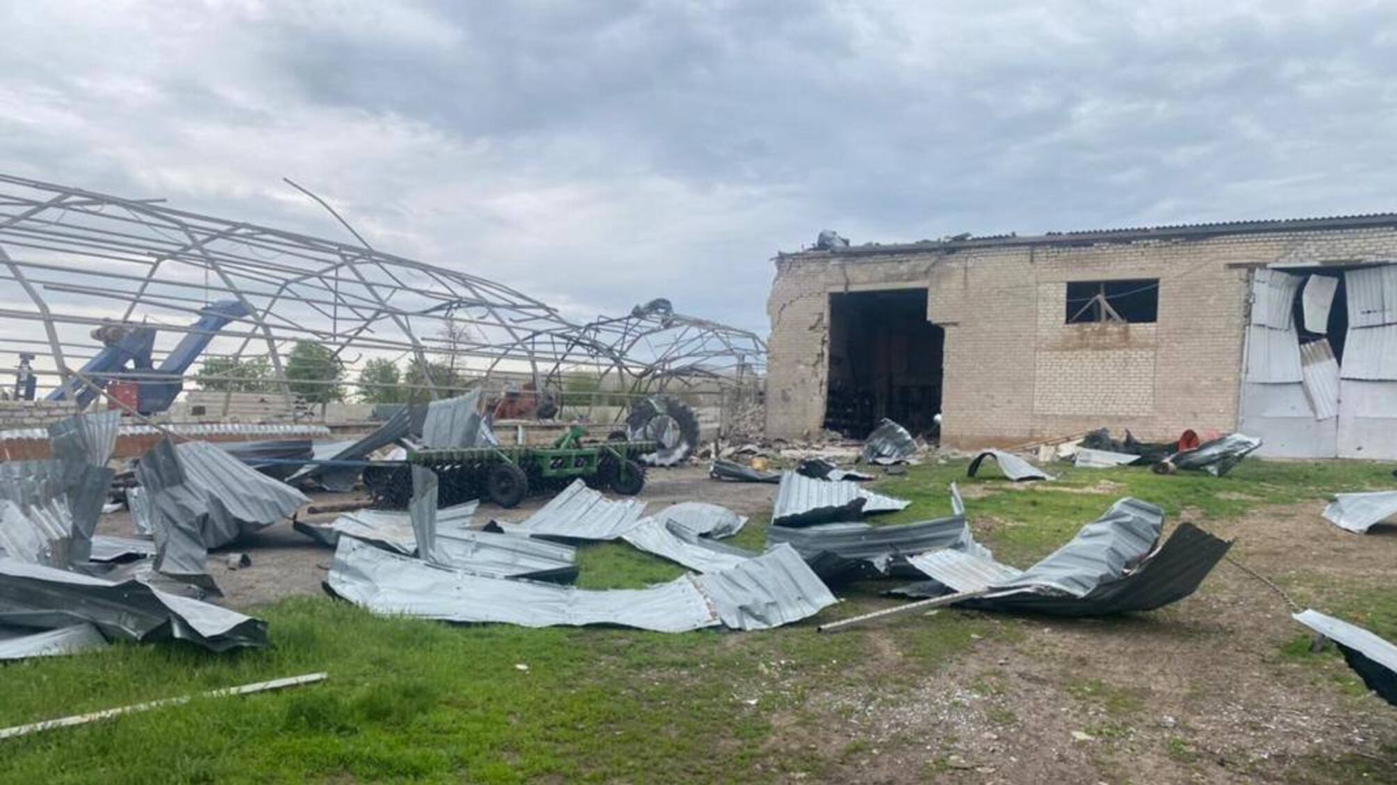 последствия вражеского обстрела