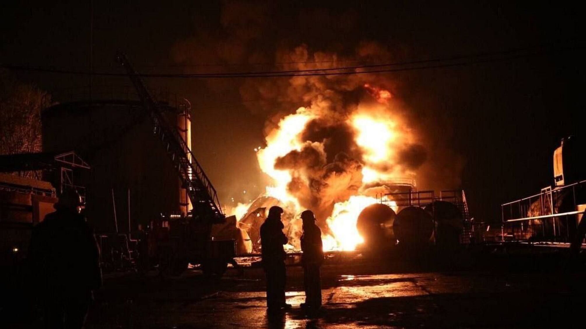 пожар на нефтебазе