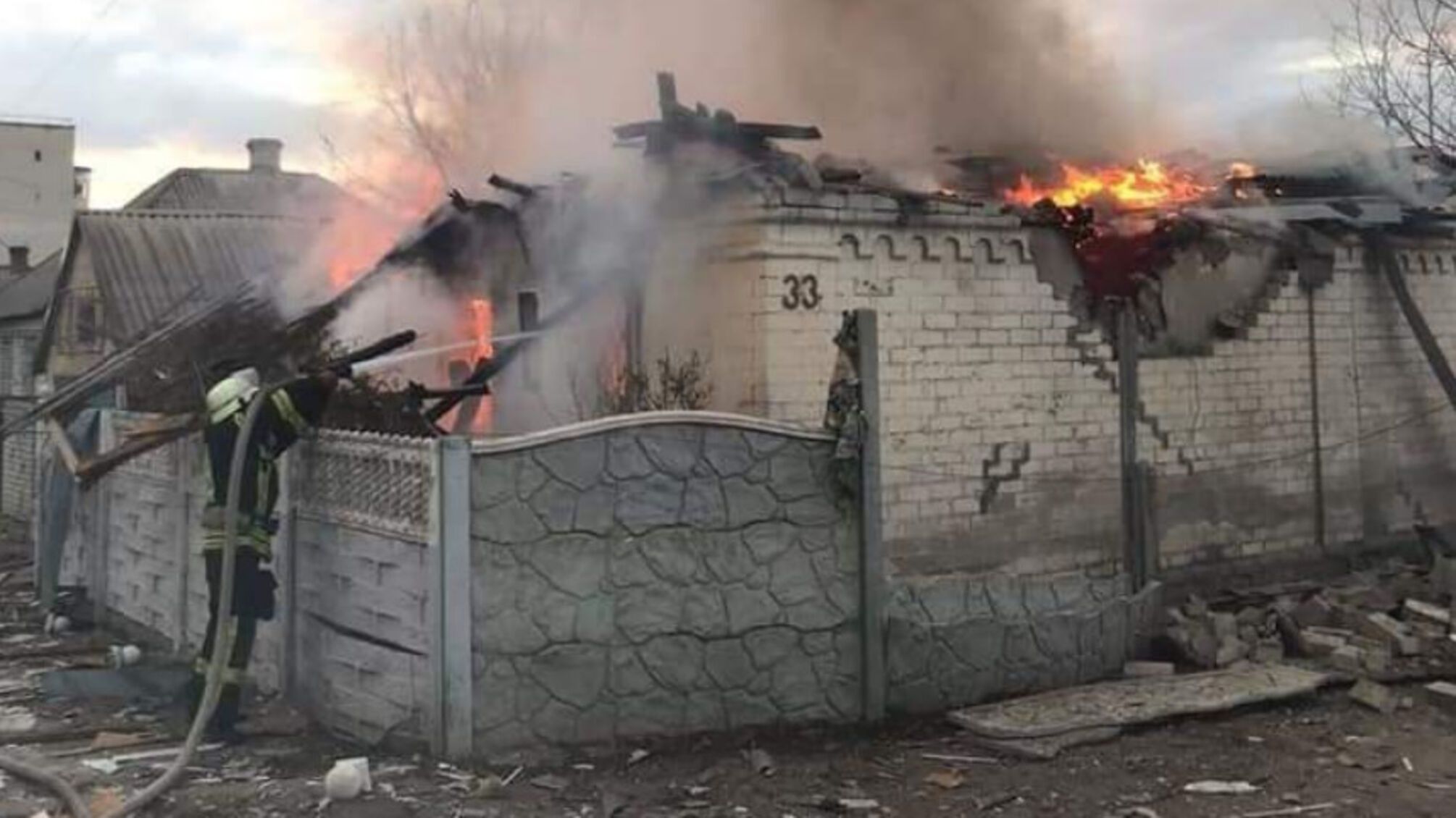 пожар дом спасатель