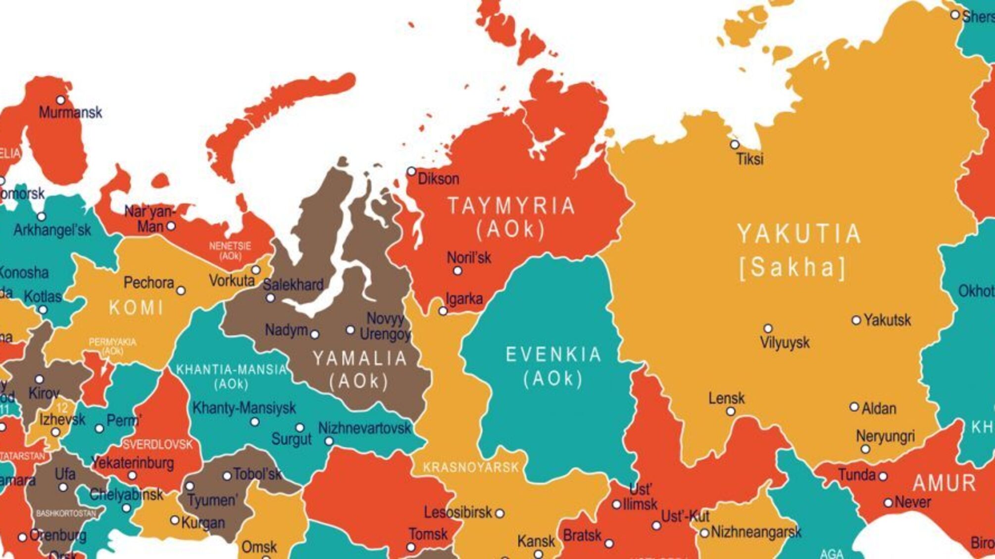 карта росії
