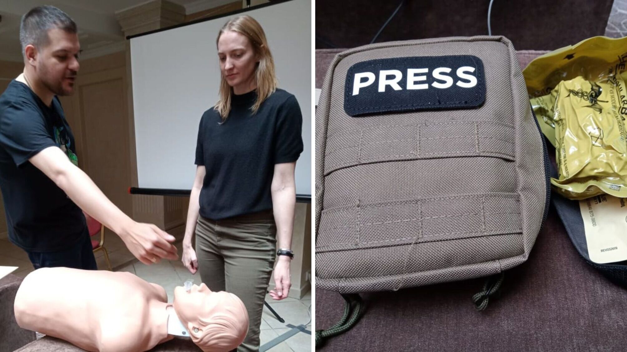 У Києві журналістів навчили наданню медичної допомоги в умовах бойових дій