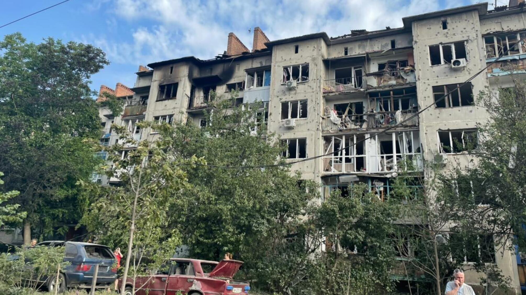 разрушенное здание