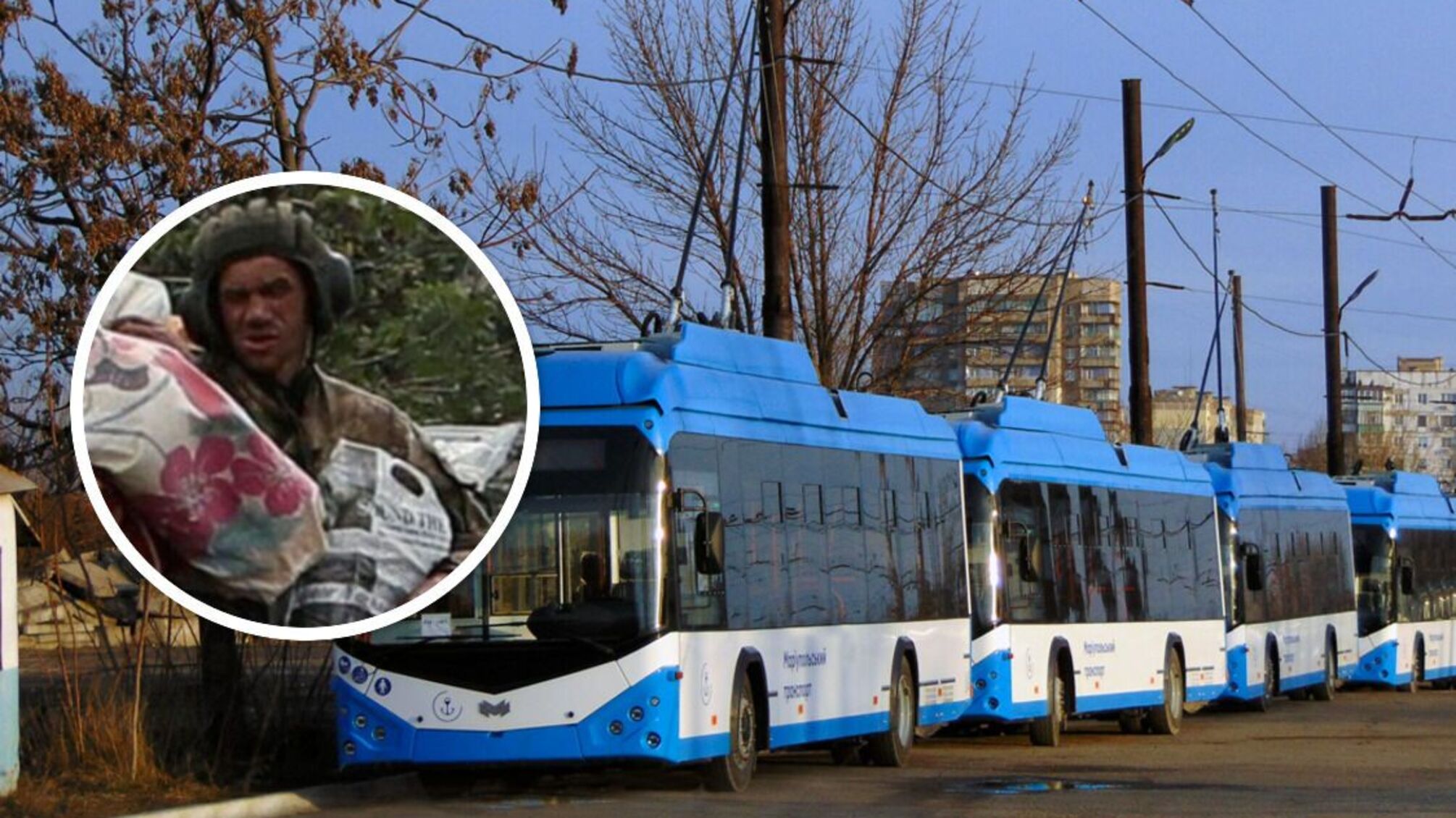 'Маріупольцям найближчим часом не знадобиться': окупанти звозять в 'ДНР' тролейбуси та вцілілі дитмайданчики