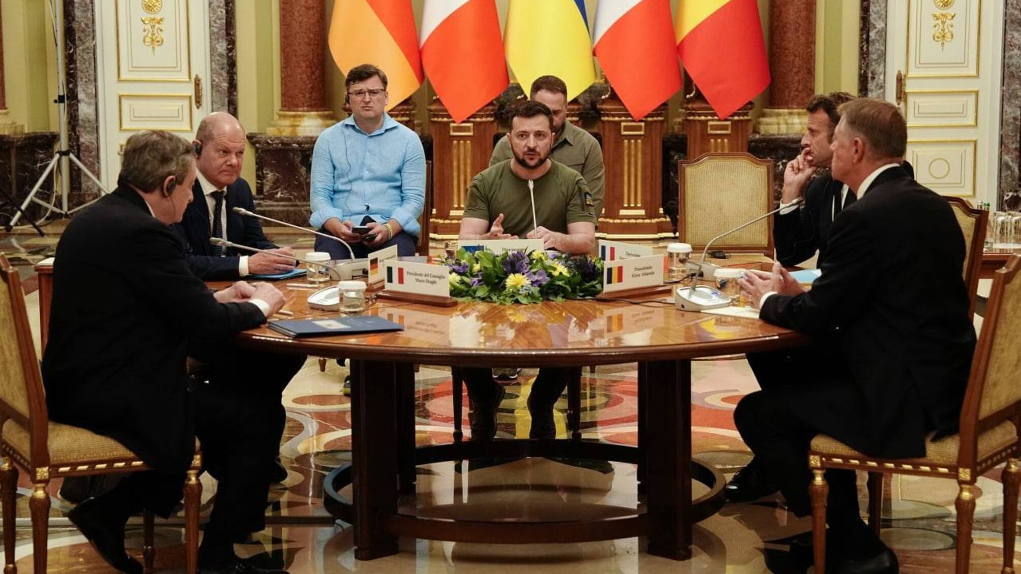 встреча зеленский шольц драги макрон