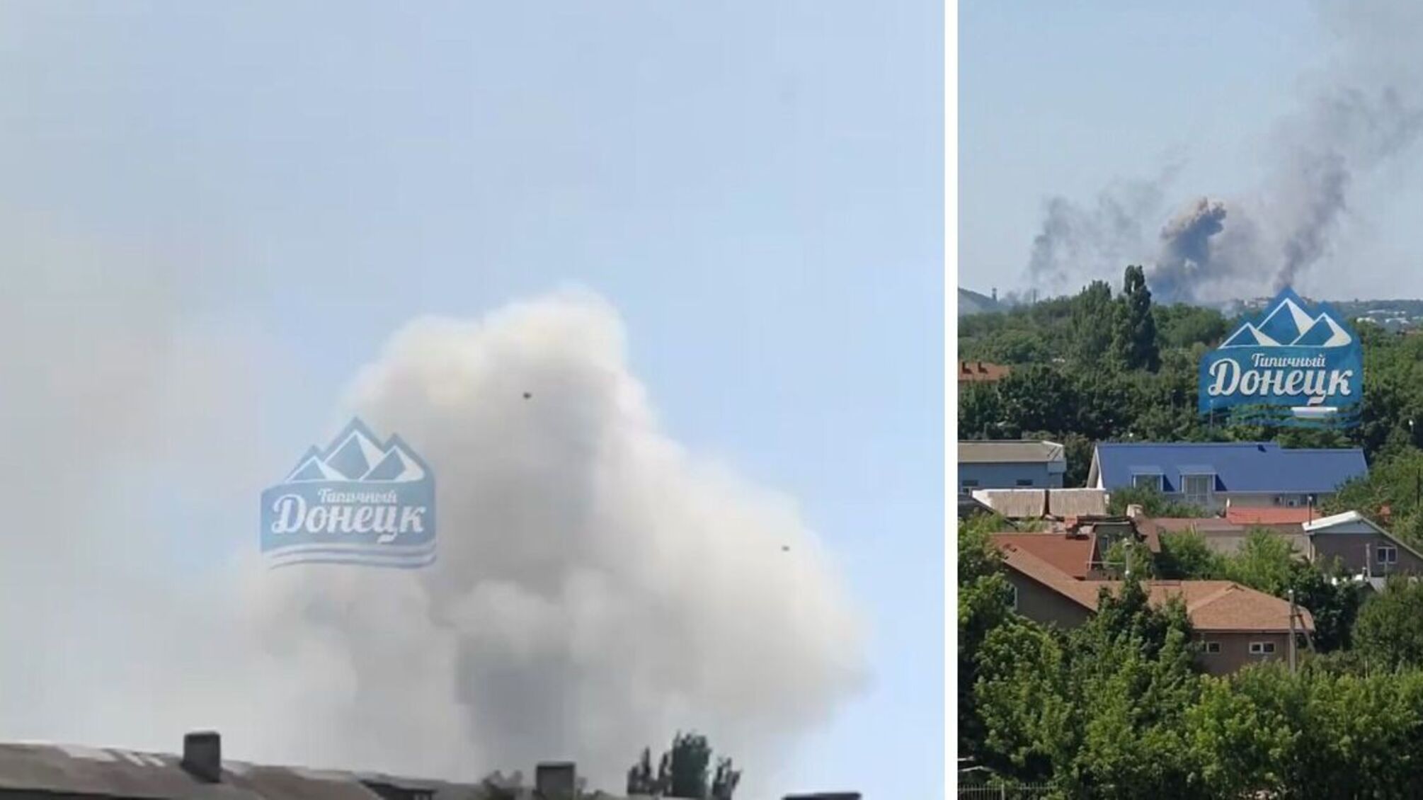 Дымит, гремит и детонирует – в Донецке горит еще один склад боеприпасов армии рф