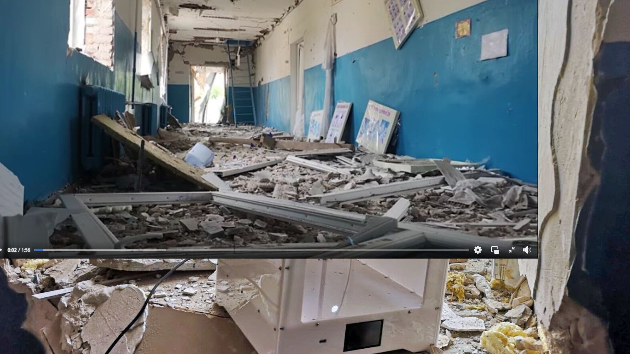 'Денацифицировали' школу: в Святогорске показали уровень разрушений (видео)