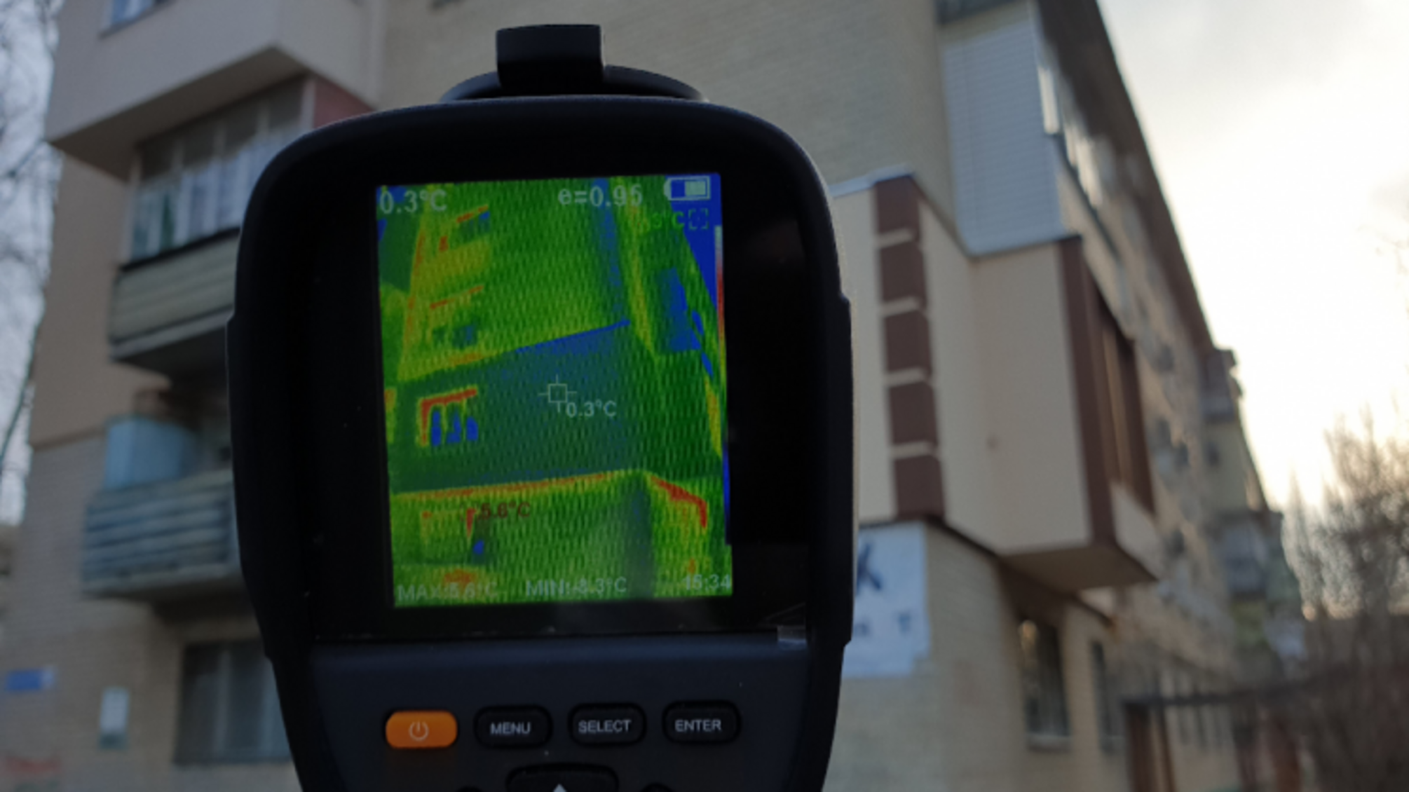 съемка на тепловизор