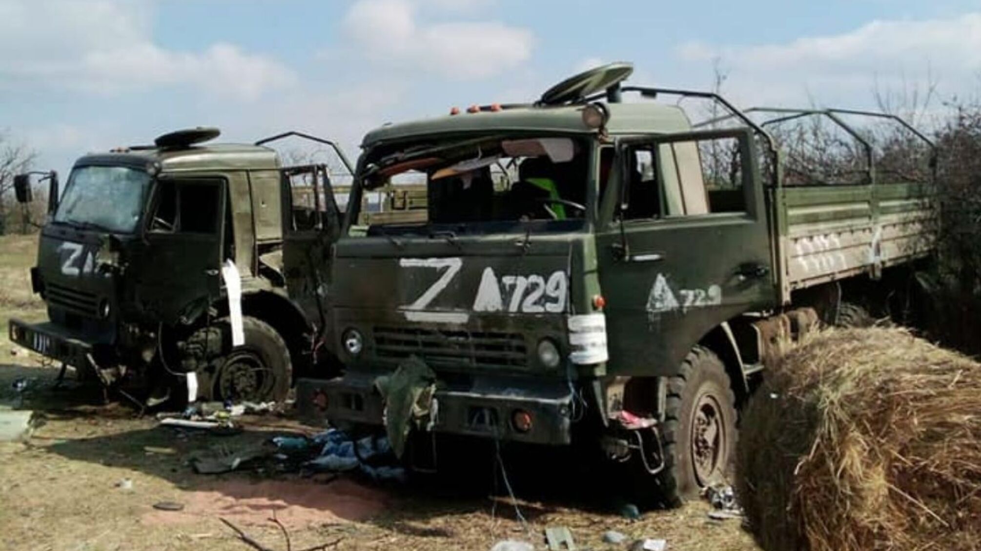 зруйнована техніка окупантів