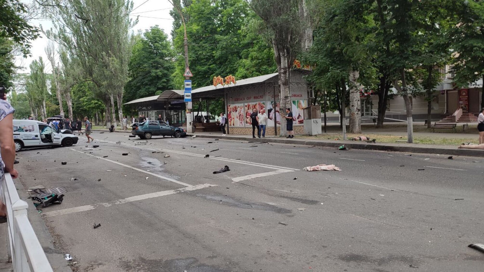 В центре Херсона масштабное ДТП