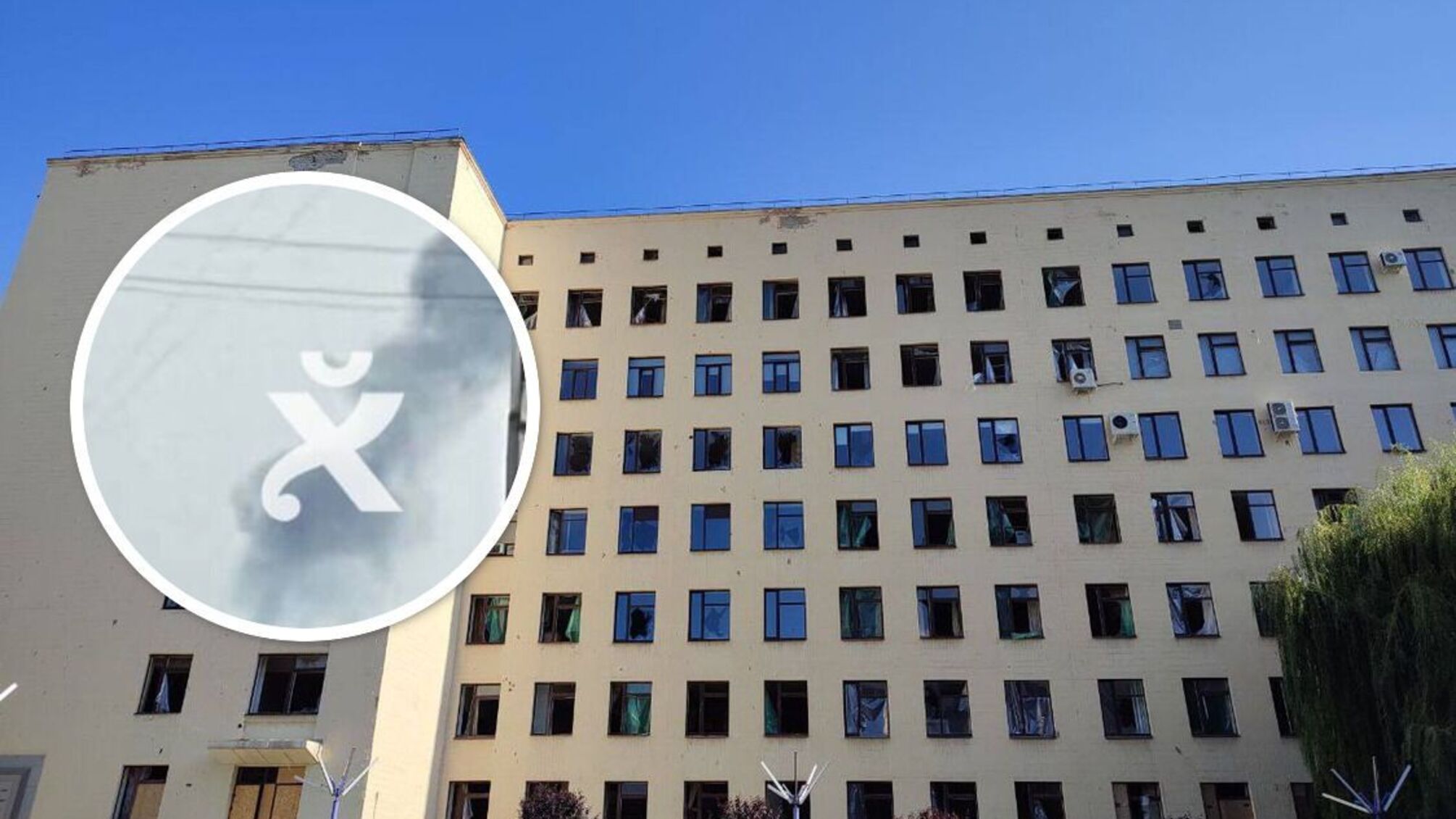 последствия обстрела Харькова