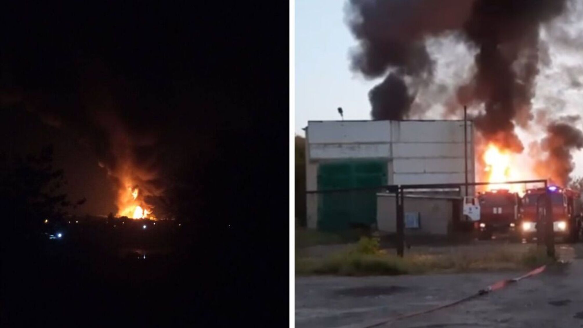Нічні вибухи і пожежа у Донецьку