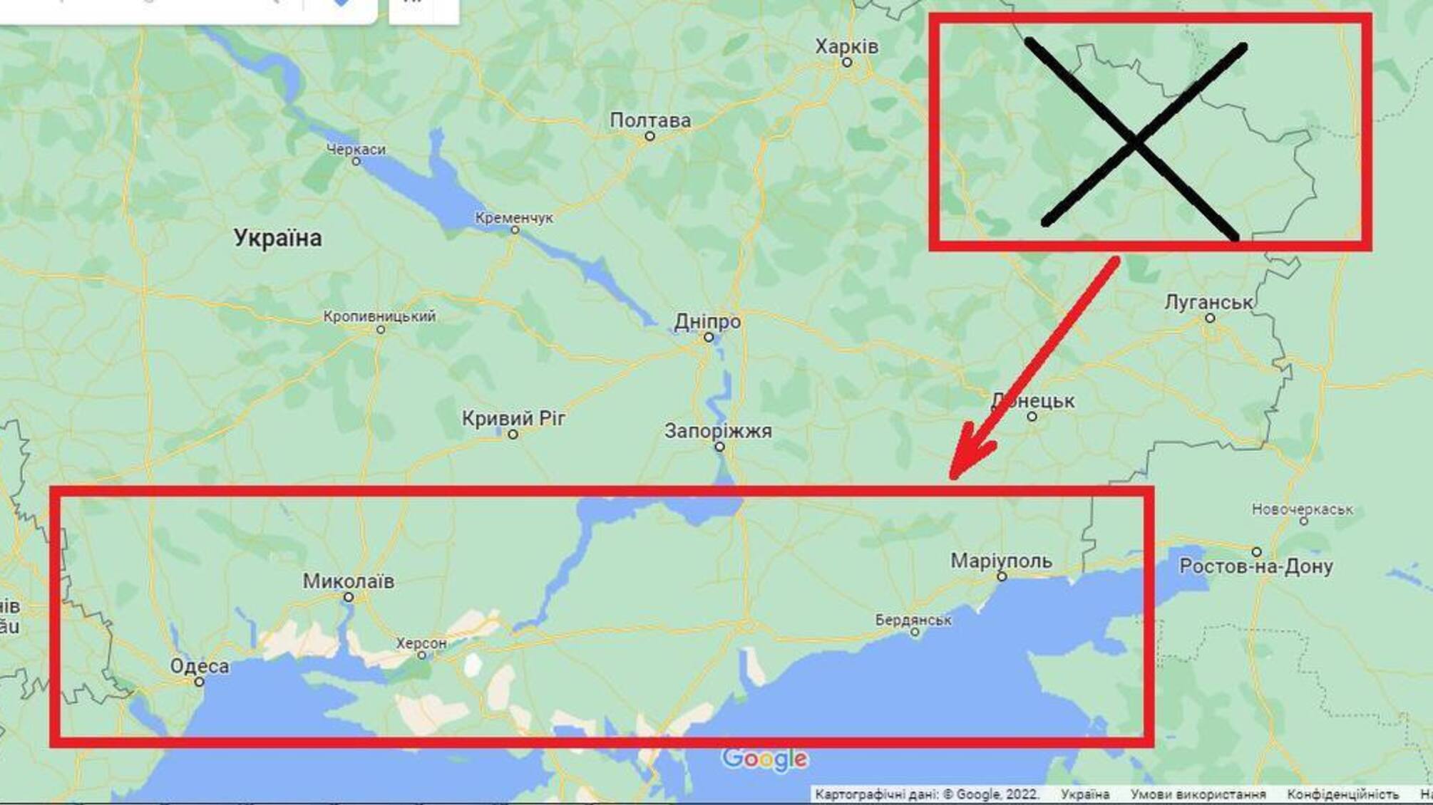 Окупаційні війська відводять склади від Ізюмського напряму та перенаправляють їх на Херсон.