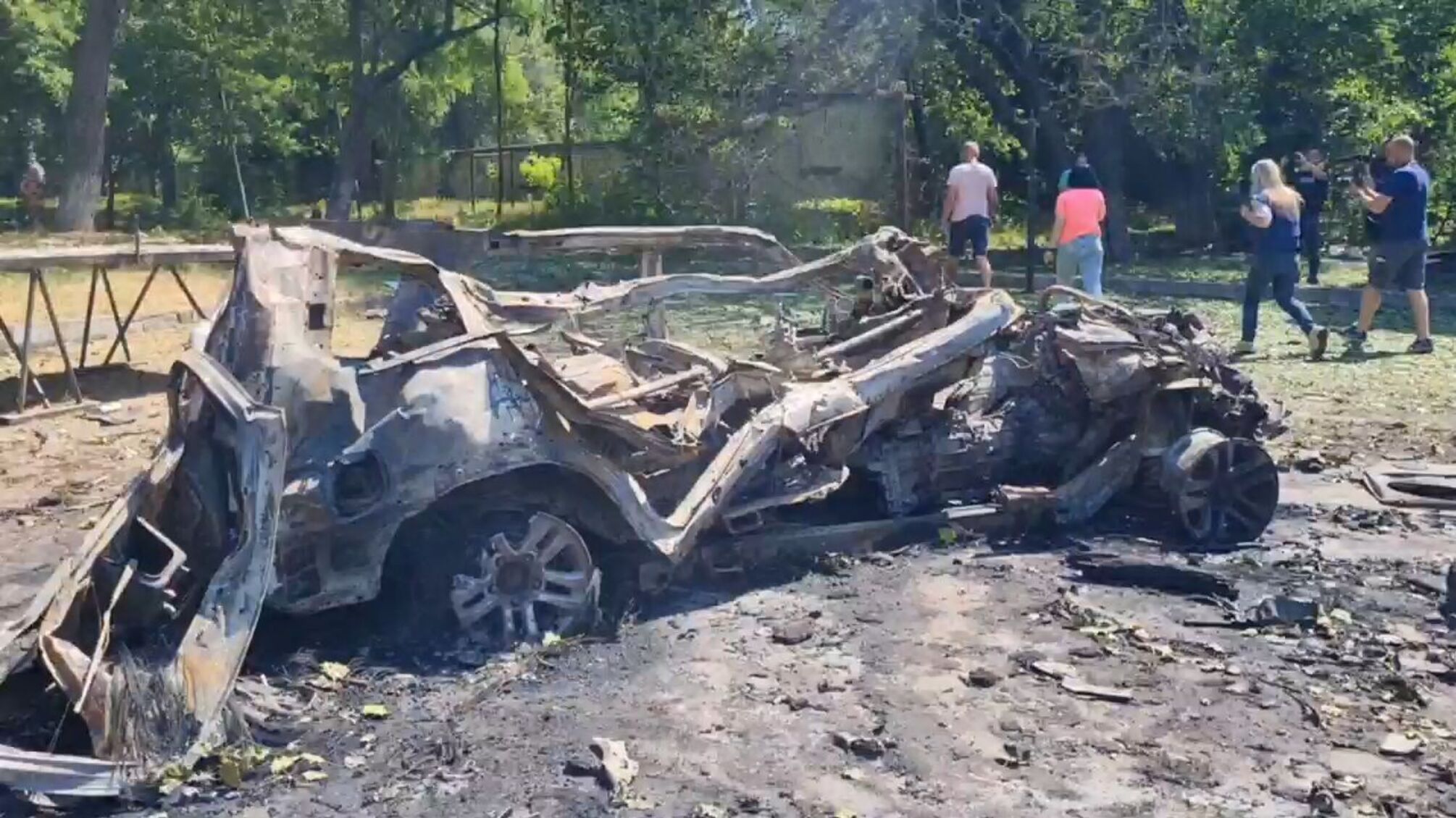 авто после ракетного удара